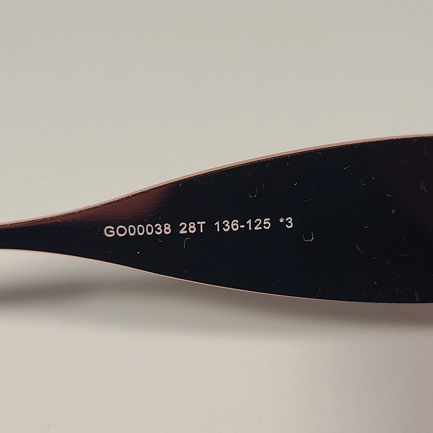 Guess GO00038 28T Rimless Shield Sunglasses Rose Gold Frame Pink Gradient Lens - Sunglasses