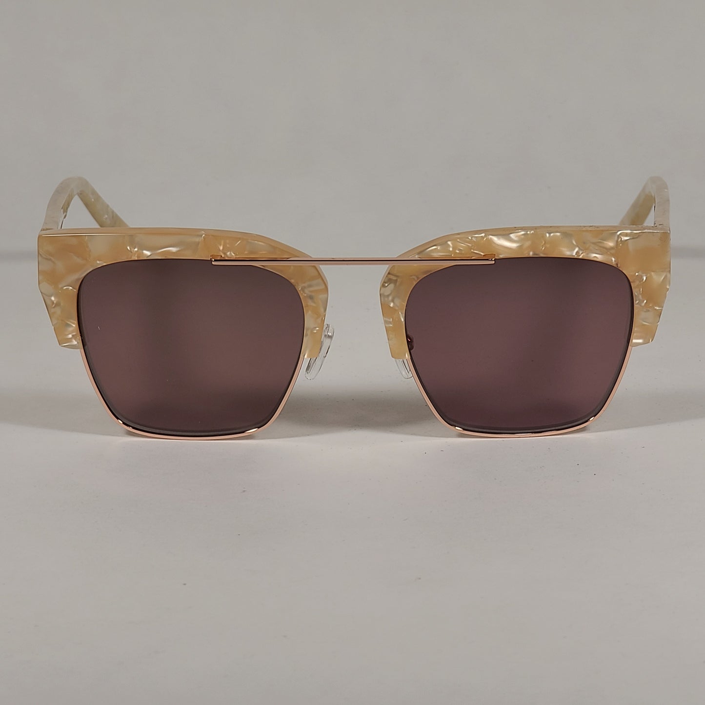 Kendall + Kylie Cosette Club Sunglasses Peach Pearl Frame Brown Lens KK5030 104 - Sunglasses