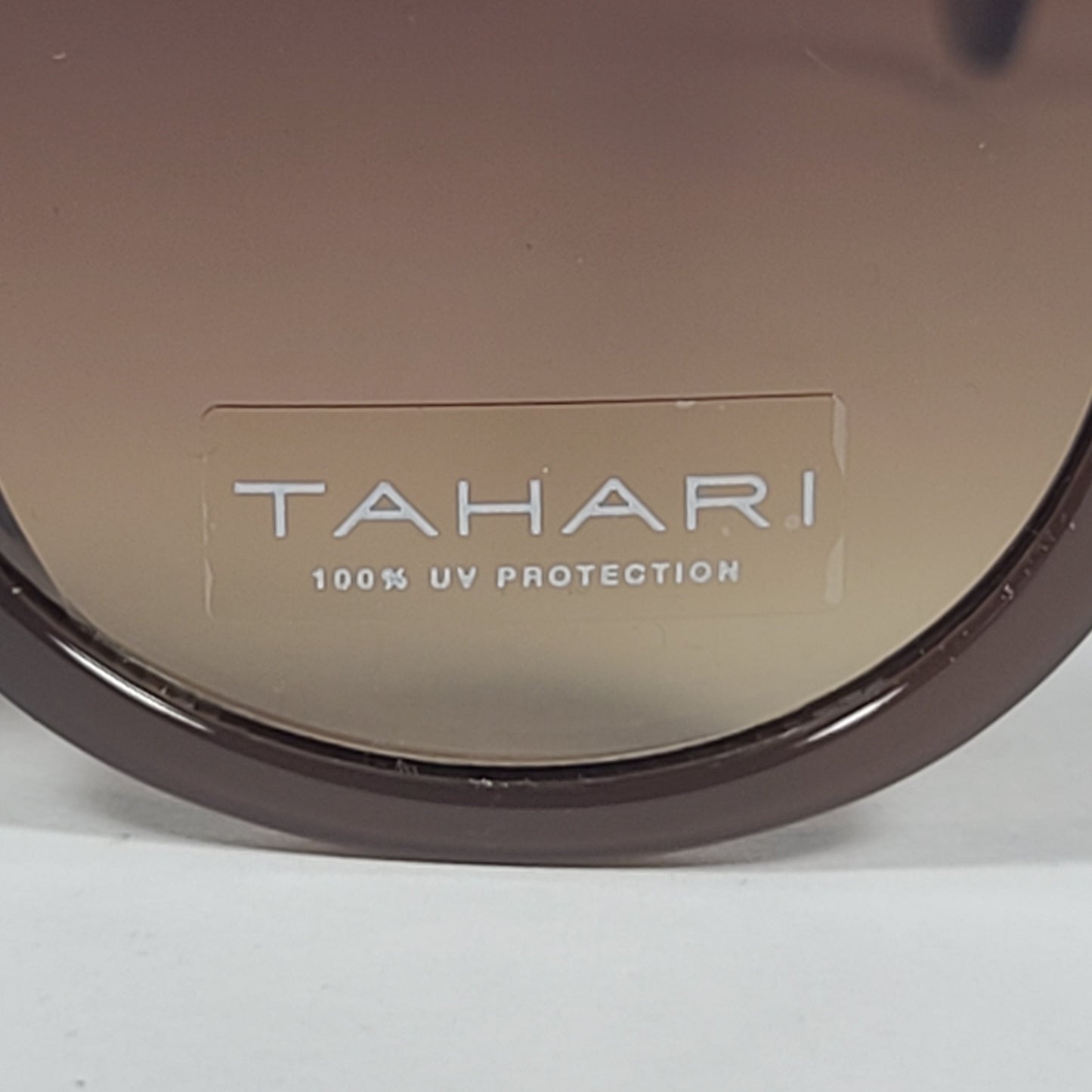 Tahari Round Cat Eye Sunglasses Brown Frame Brown Gradient Lens TH677 BRN - Sunglasses