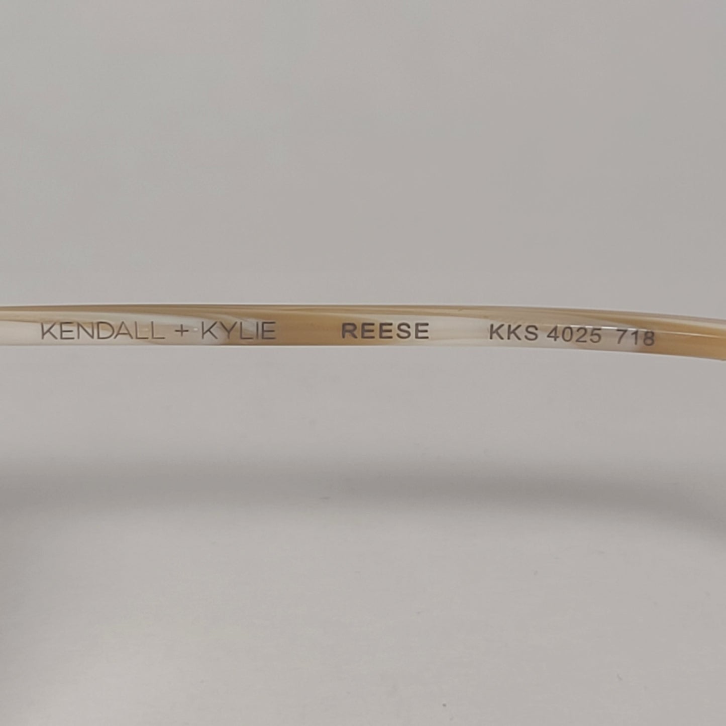 Kendall + Kylie Reese Aviator Sunglasses Light Gold Frame Dune Brown Gradient Lens KKS4025G 718 - Sunglasses