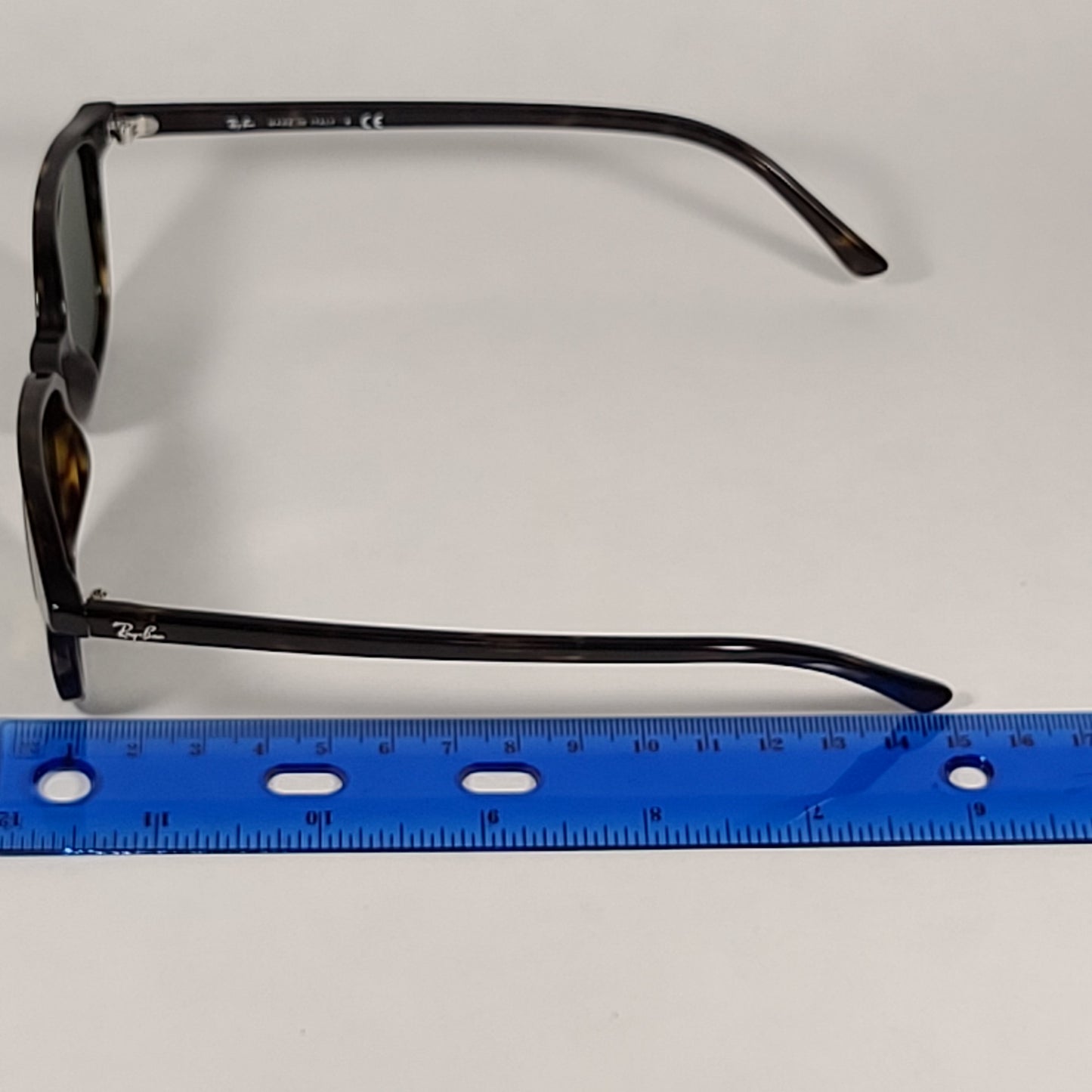 Ray-Ban Leonard Square Sunglasses Brown Havana Tortoise Frame Green Lens RB2193 902/31 - Sunglasses