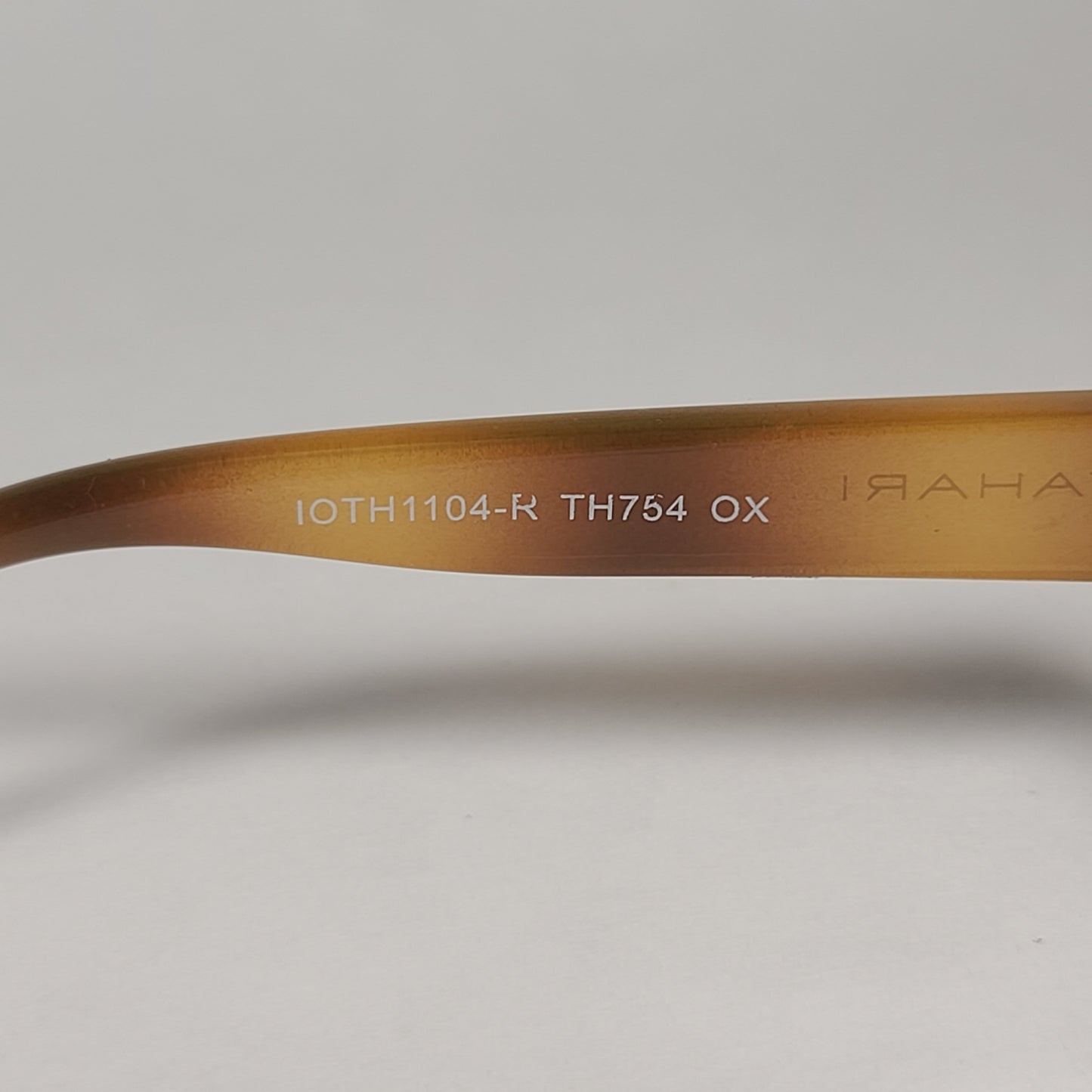 Tahari Oval Sunglasses Black And Light Havana Frame Rhinestone Temples Smoke Lens TH754 OX - Sunglasses