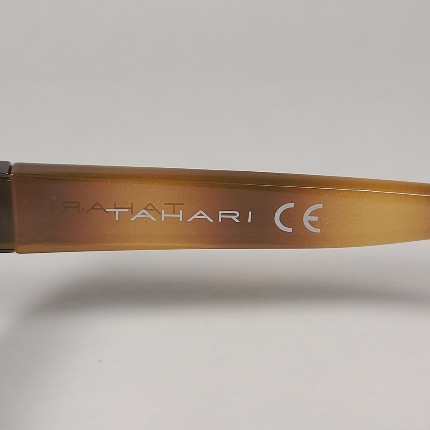 Tahari Oval Sunglasses Black And Light Havana Frame Rhinestone Temples Smoke Lens TH754 OX - Sunglasses