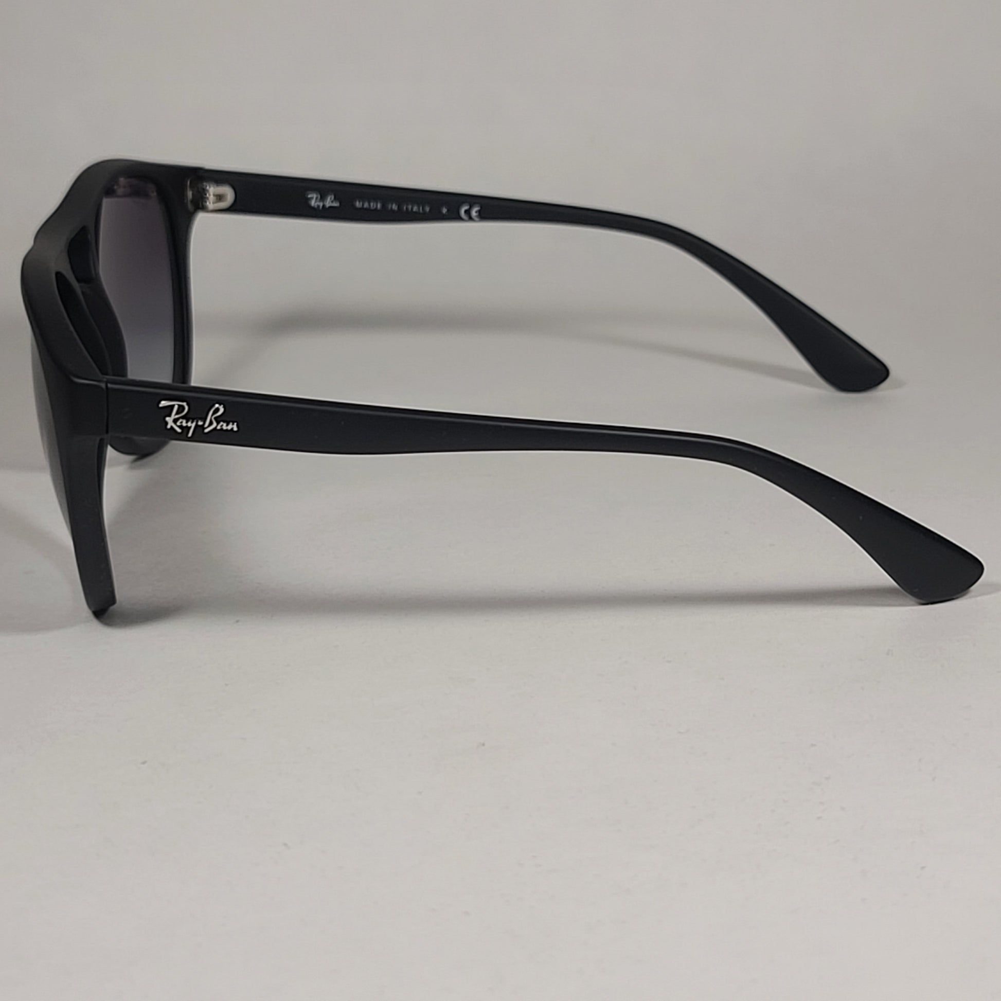 Ray-Ban Brad Round Aviator Sunglasses Matte Black Frame Gray Gradient Lens RB4170 622/8G - Sunglasses