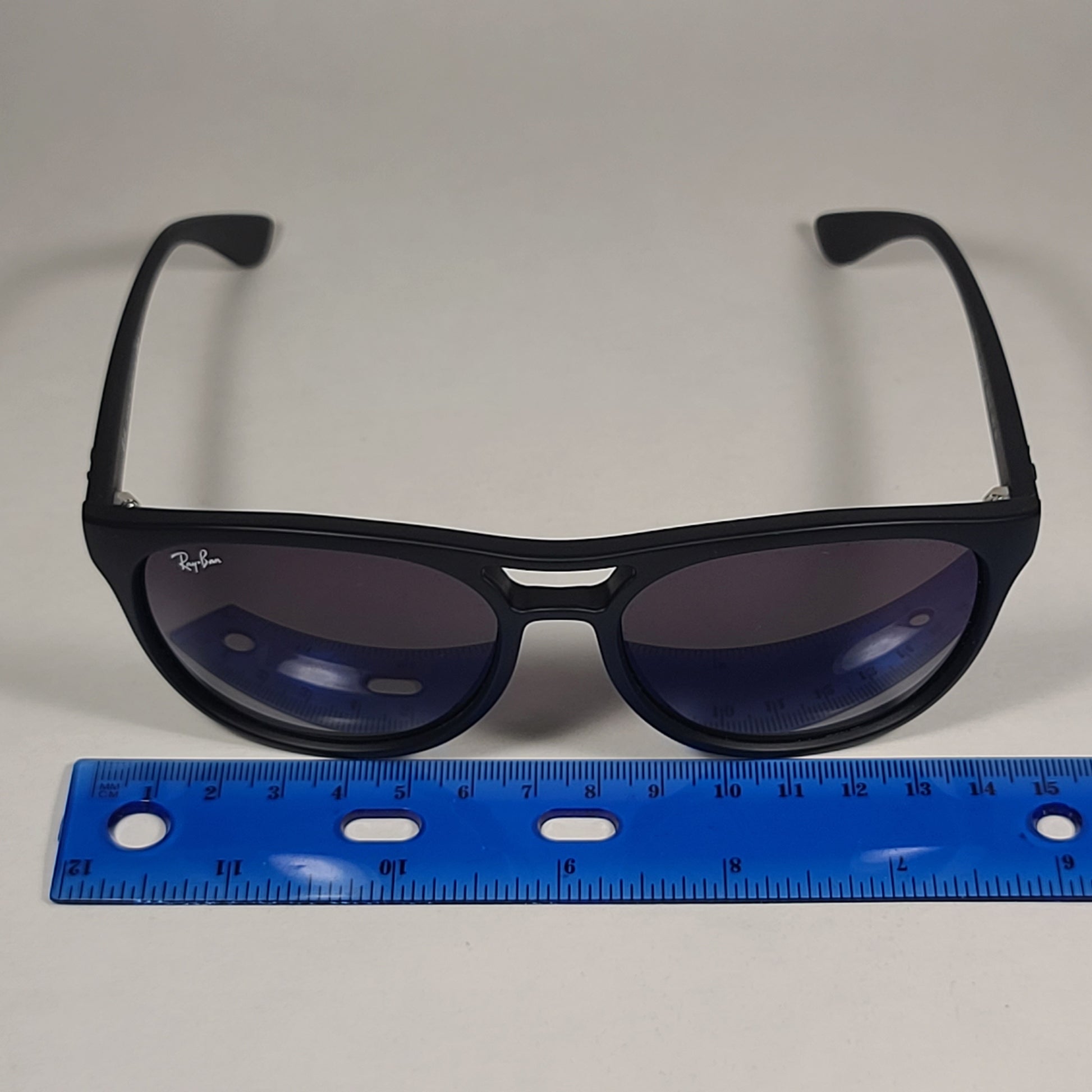 Ray-Ban Brad Round Aviator Sunglasses Matte Black Frame Gray Gradient Lens RB4170 622/8G - Sunglasses