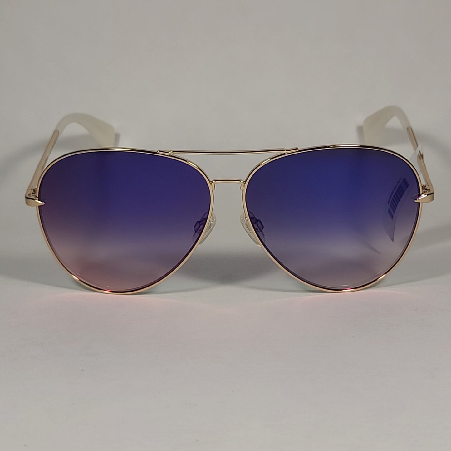RAG & BONE Aviator Sunglasses Light Gold Frame Purple Flash Gradient Lens RNB1006/S 3YGHI - Sunglasses