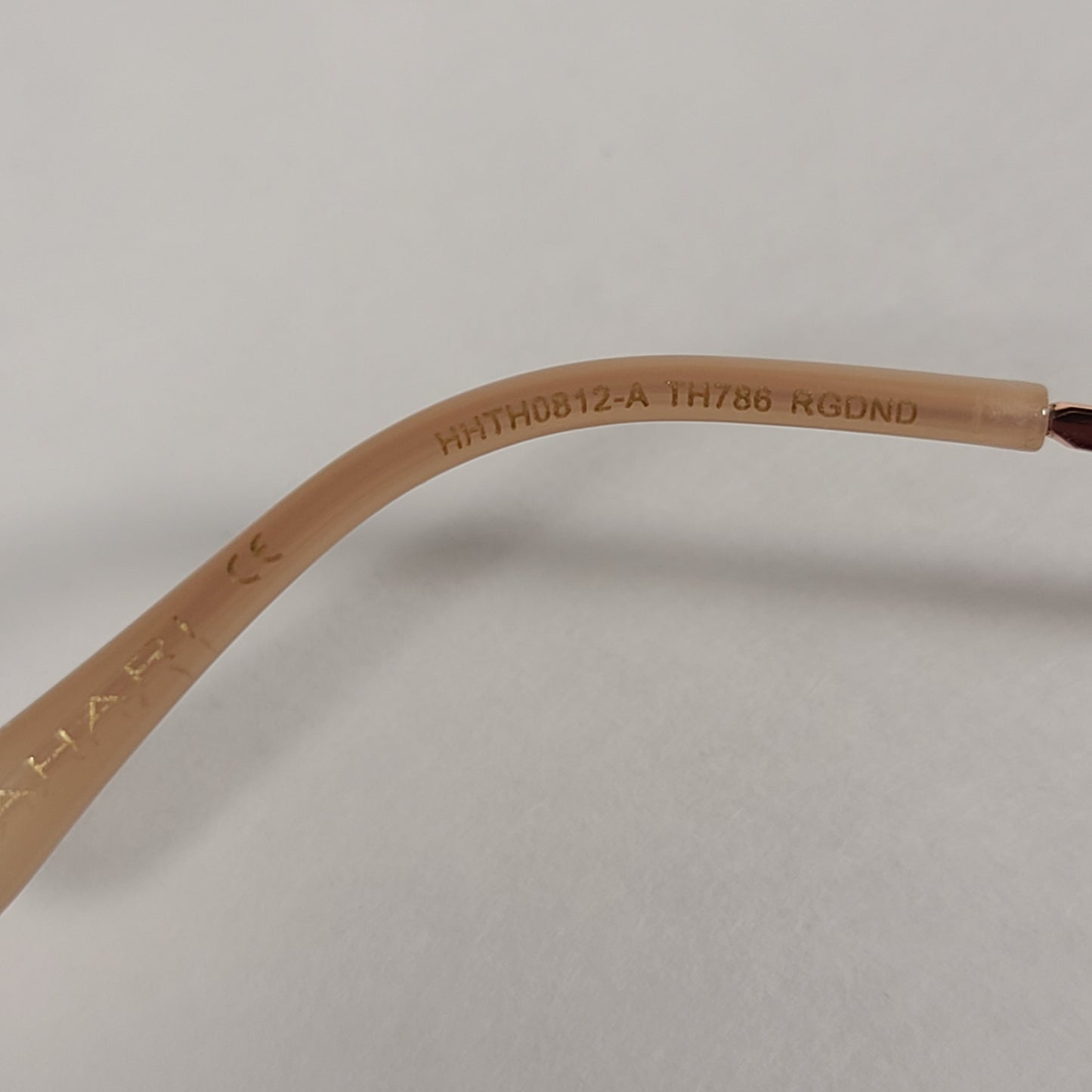 Tahari Aviator Slice Sunglasses Rose Gold Nude Frame Brown Gradient Lens TH786 RGDND - Sunglasses