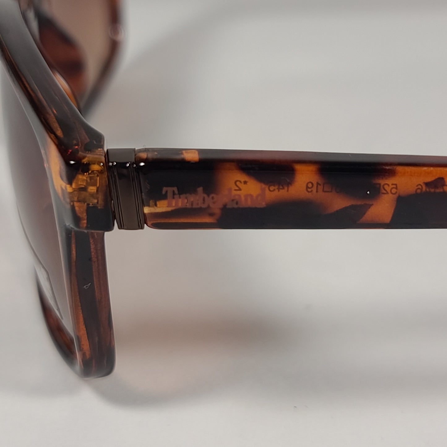 Timberland Rectangle Sunglasses Brown Tortoise Frame Brown Lens TB7146 52F - Sunglasses