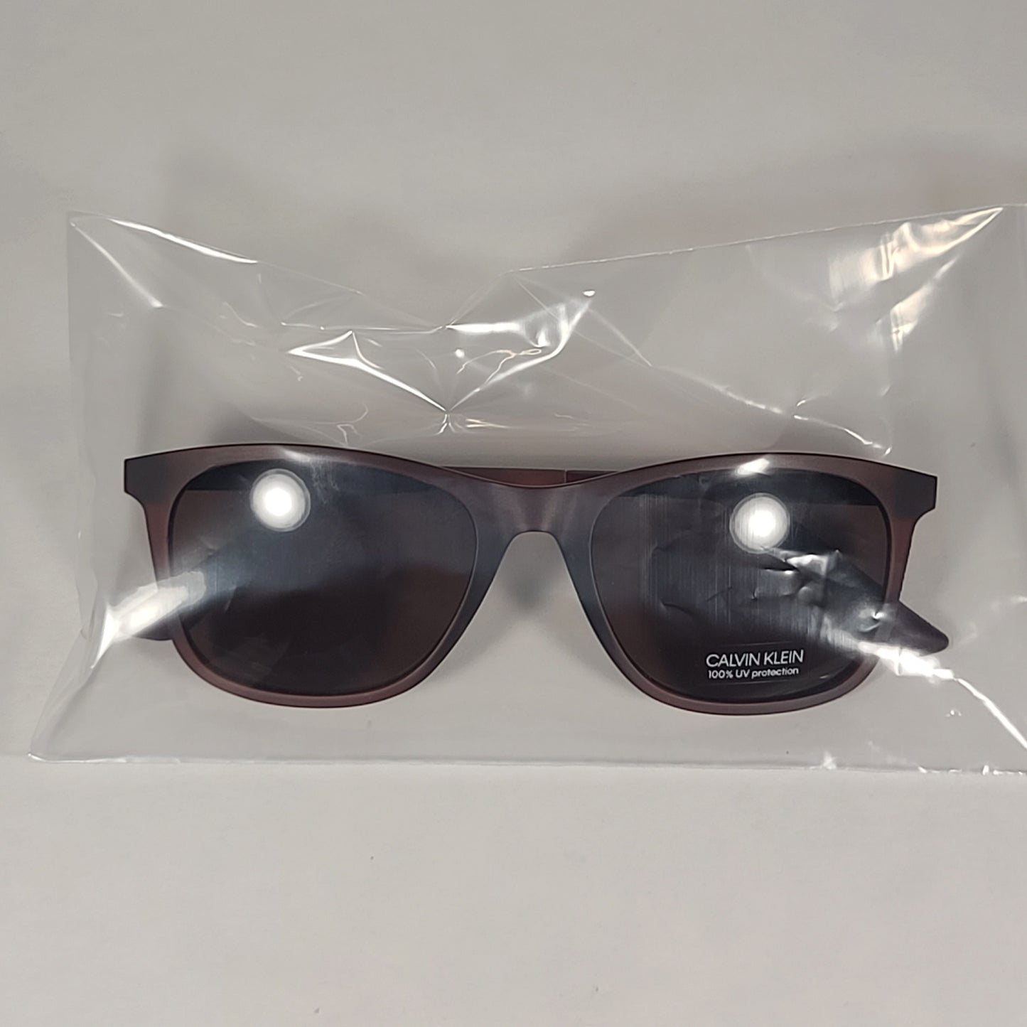 Calvin Klein Square Sunglasses CK19720S 210 Brown Gray Frame Brown Lens - Sunglasses