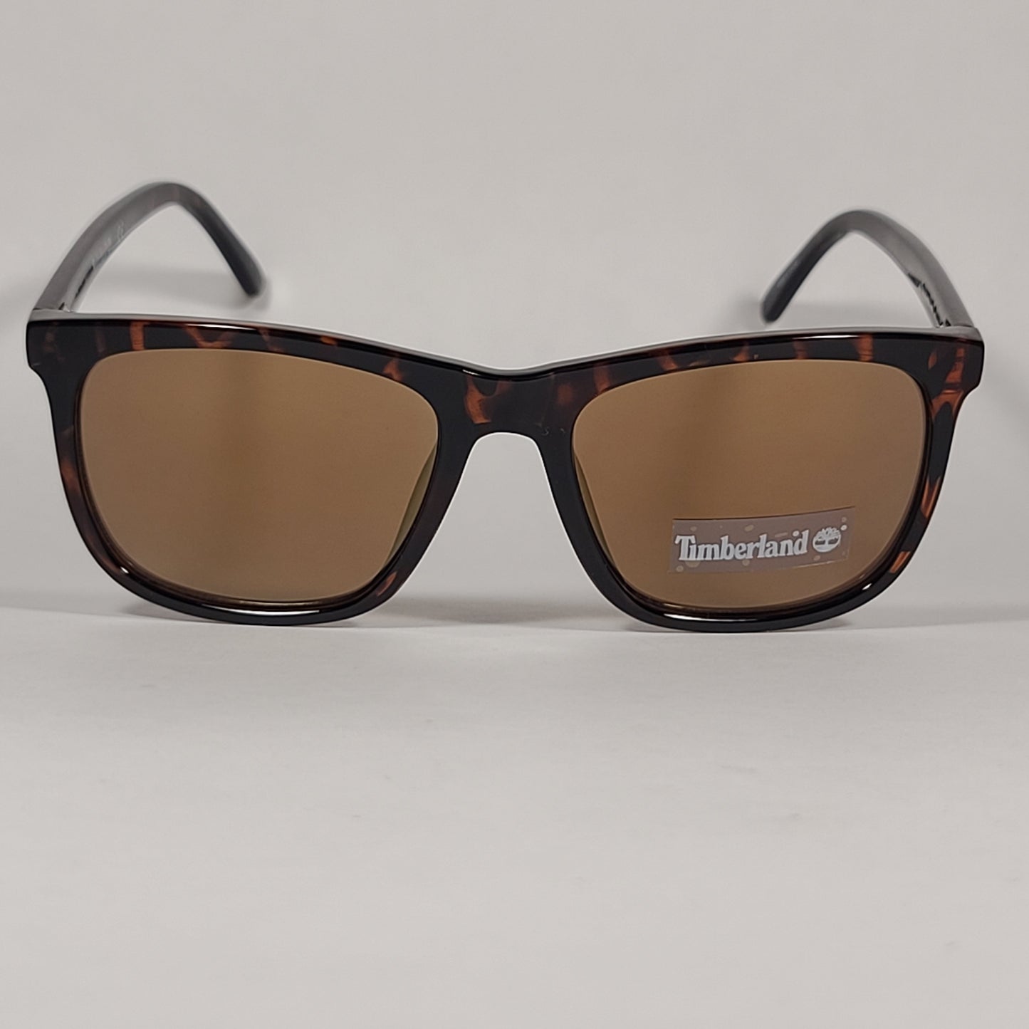 Timberland Rectangle Sunglasses Brown Tortoise Frame Gold Flash Lens TB7216 52G - Sunglasses