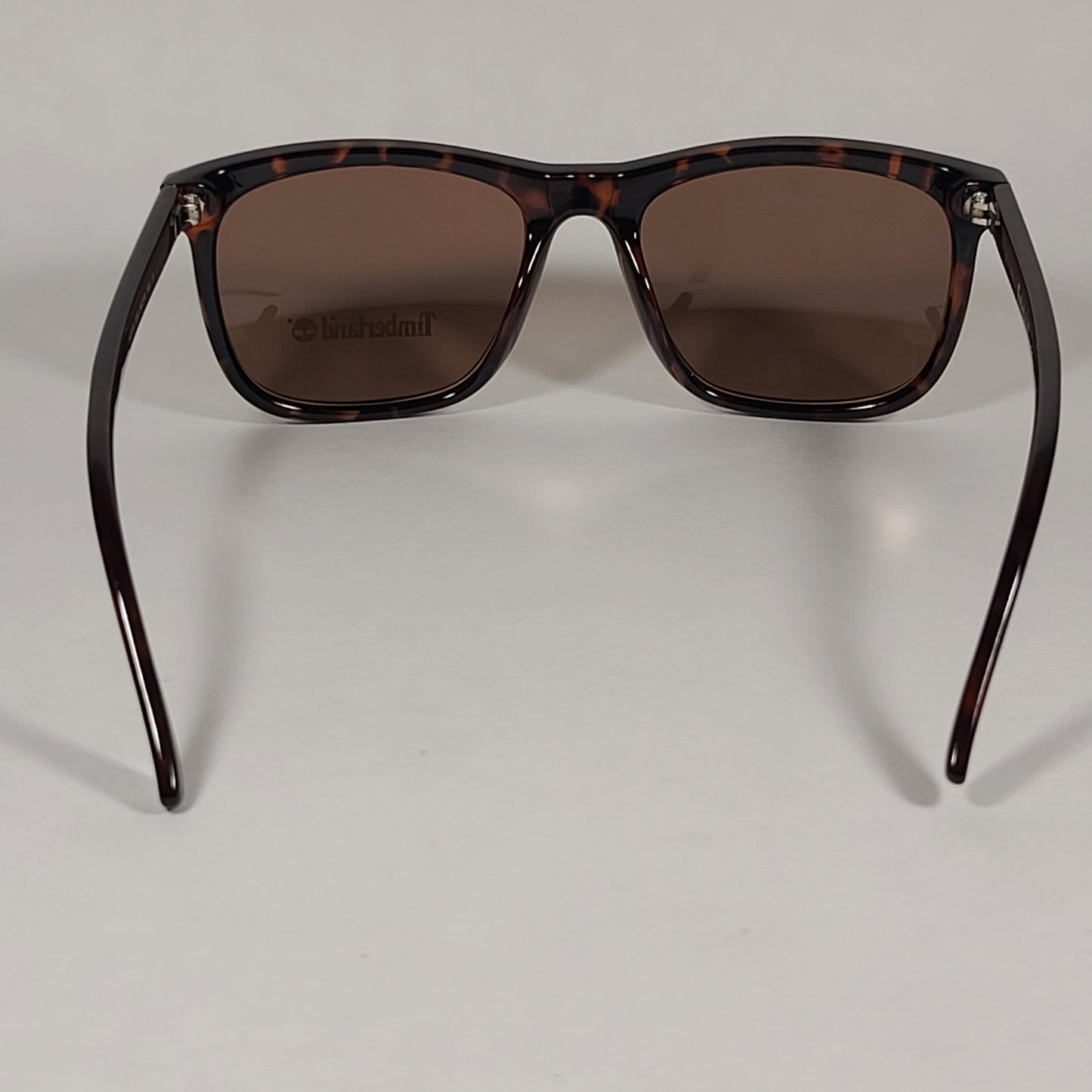 Timberland Rectangle Sunglasses Brown Tortoise Frame Gold Flash Lens TB7216 52G - Sunglasses