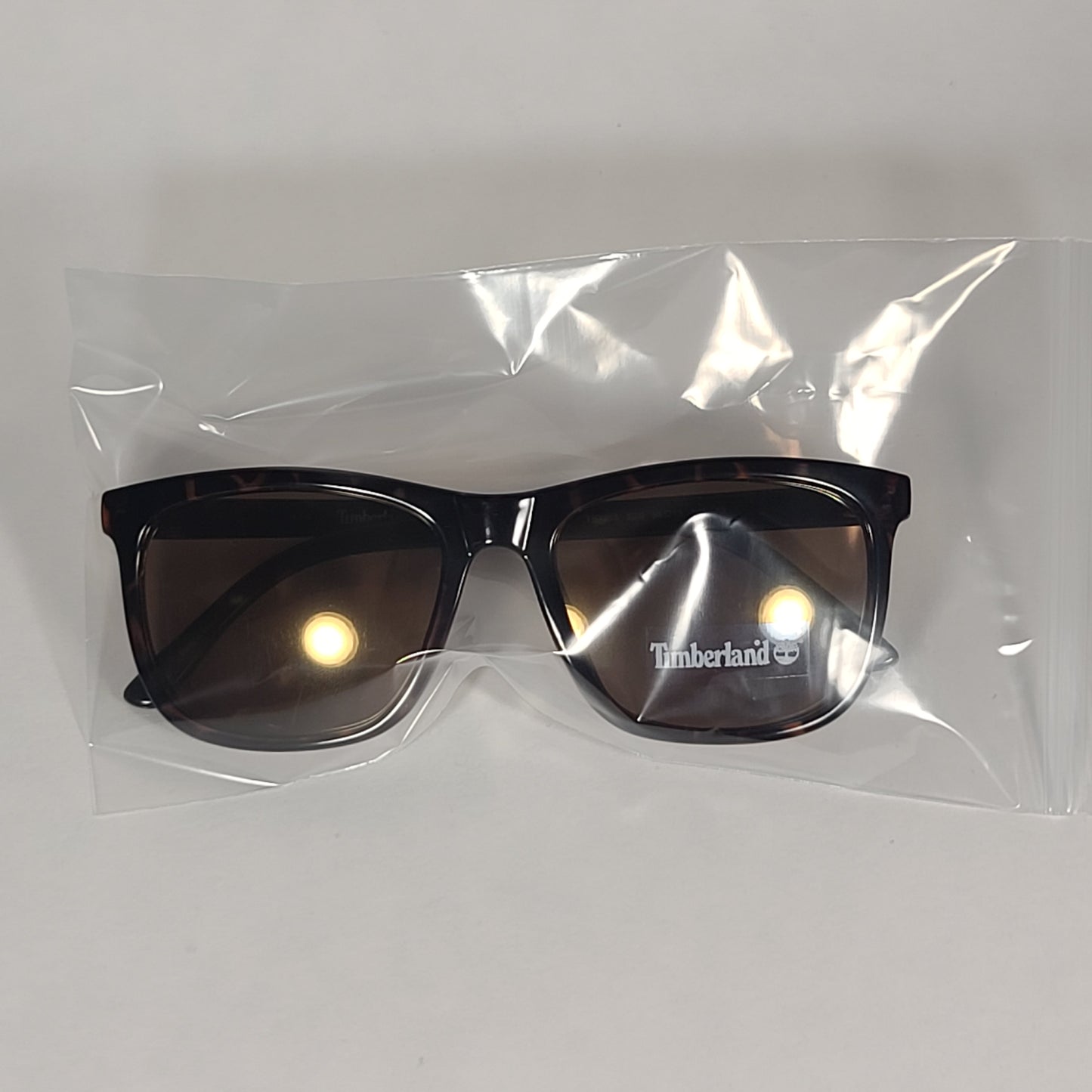 Timberland Rectangle Sunglasses Brown Tortoise Frame Gold Flash Lens TB7216 52G - Sunglasses