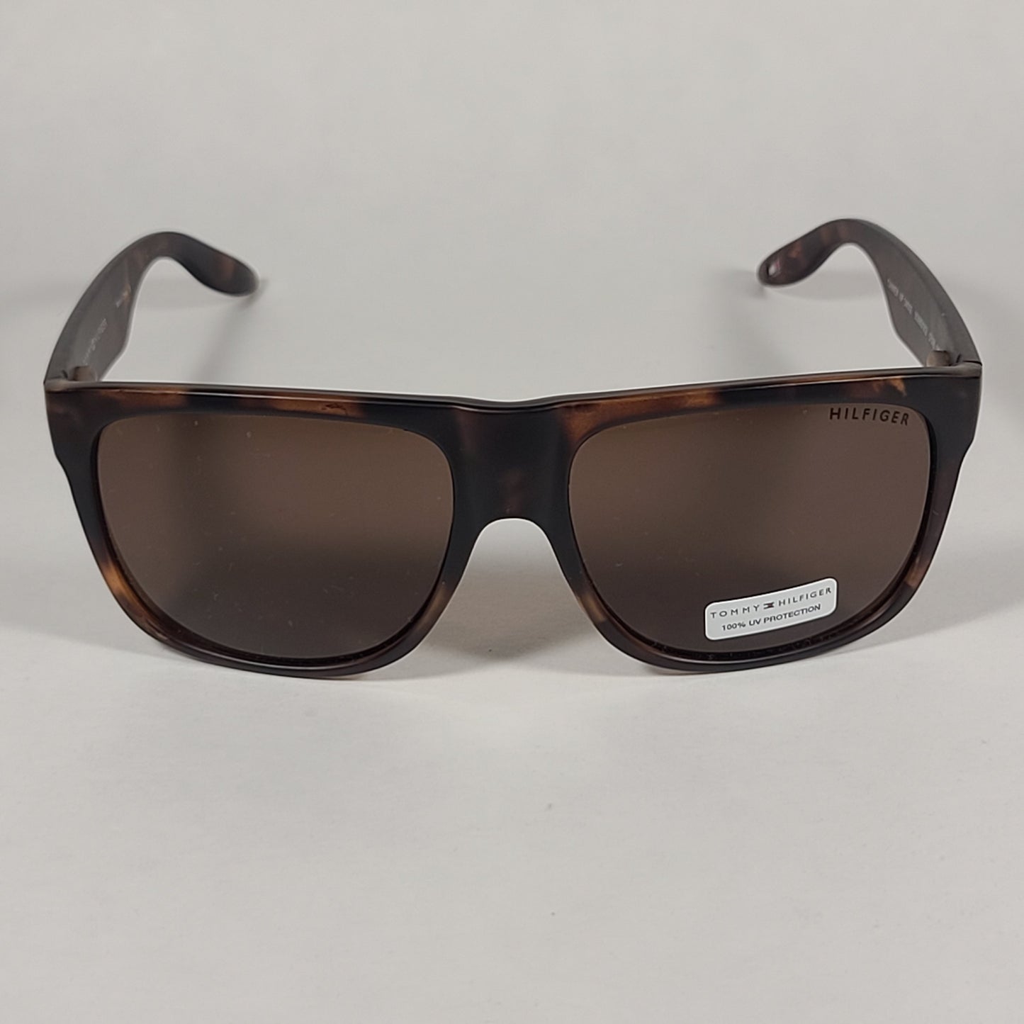Tommy Hilfiger Tanner Square Sunglasses Brown Tort Havana Brown Lens TANNER MP OM302 - Sunglasses