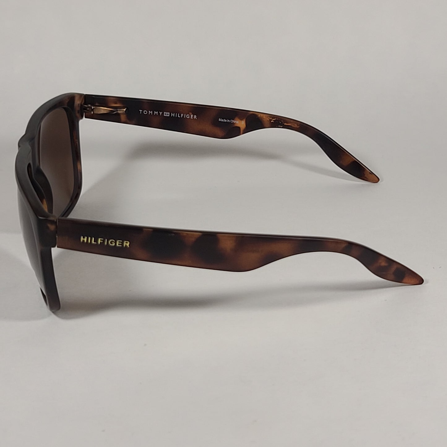 Tommy Hilfiger Tanner Square Sunglasses Brown Tort Havana Brown Lens TANNER MP OM302 - Sunglasses