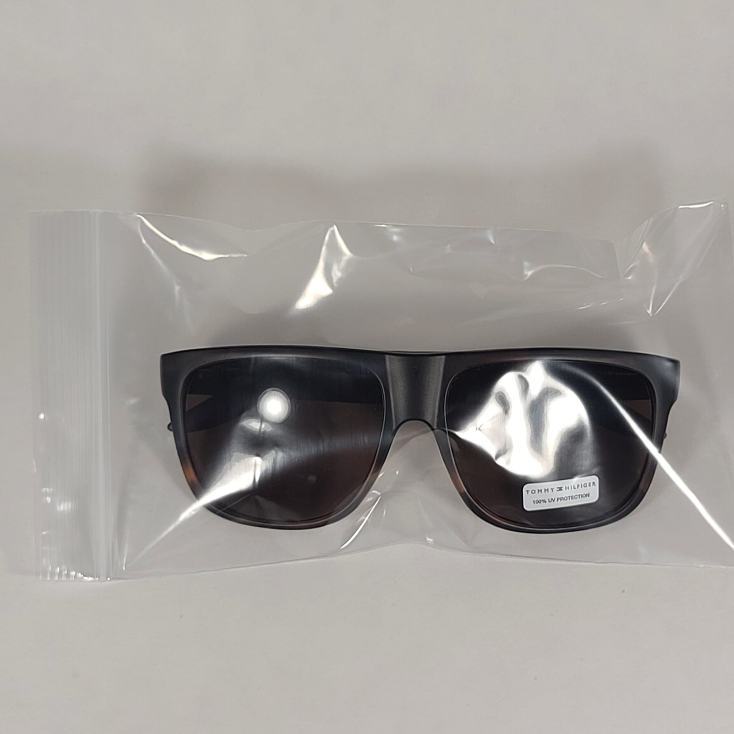 Tommy Hilfiger Tanner Square Sunglasses Brown Tort Havana Brown Lens TANNER MP OM302 - Sunglasses