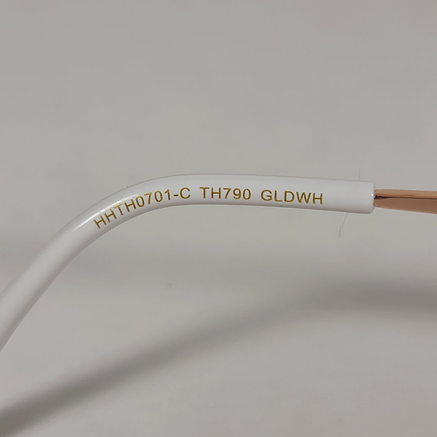 Tahari Rounded Aviator Sunglasses Gold White Pink Gradient Lens TH790 GLDWH - Sunglasses