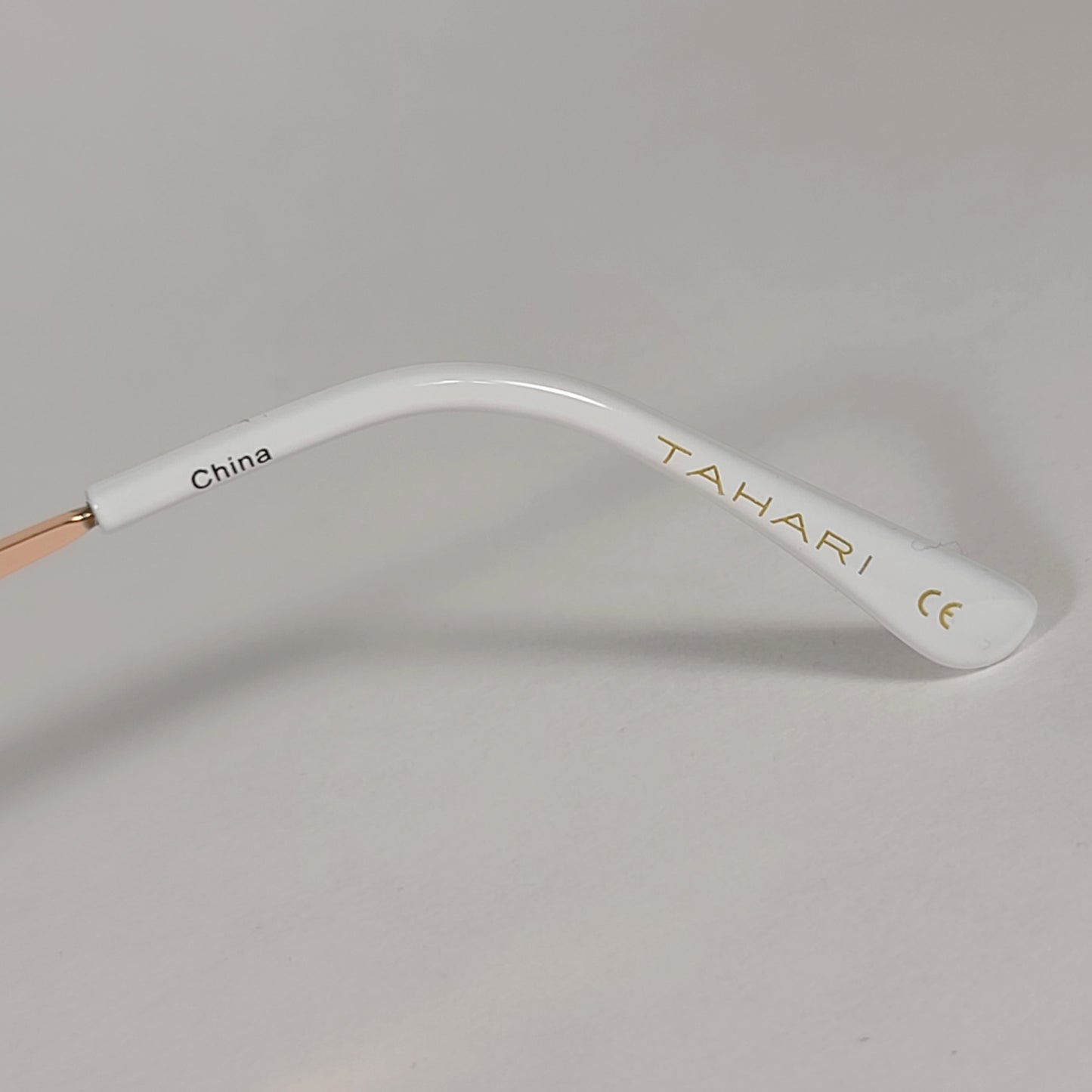 Tahari Rounded Aviator Sunglasses Gold White Pink Gradient Lens TH790 GLDWH - Sunglasses