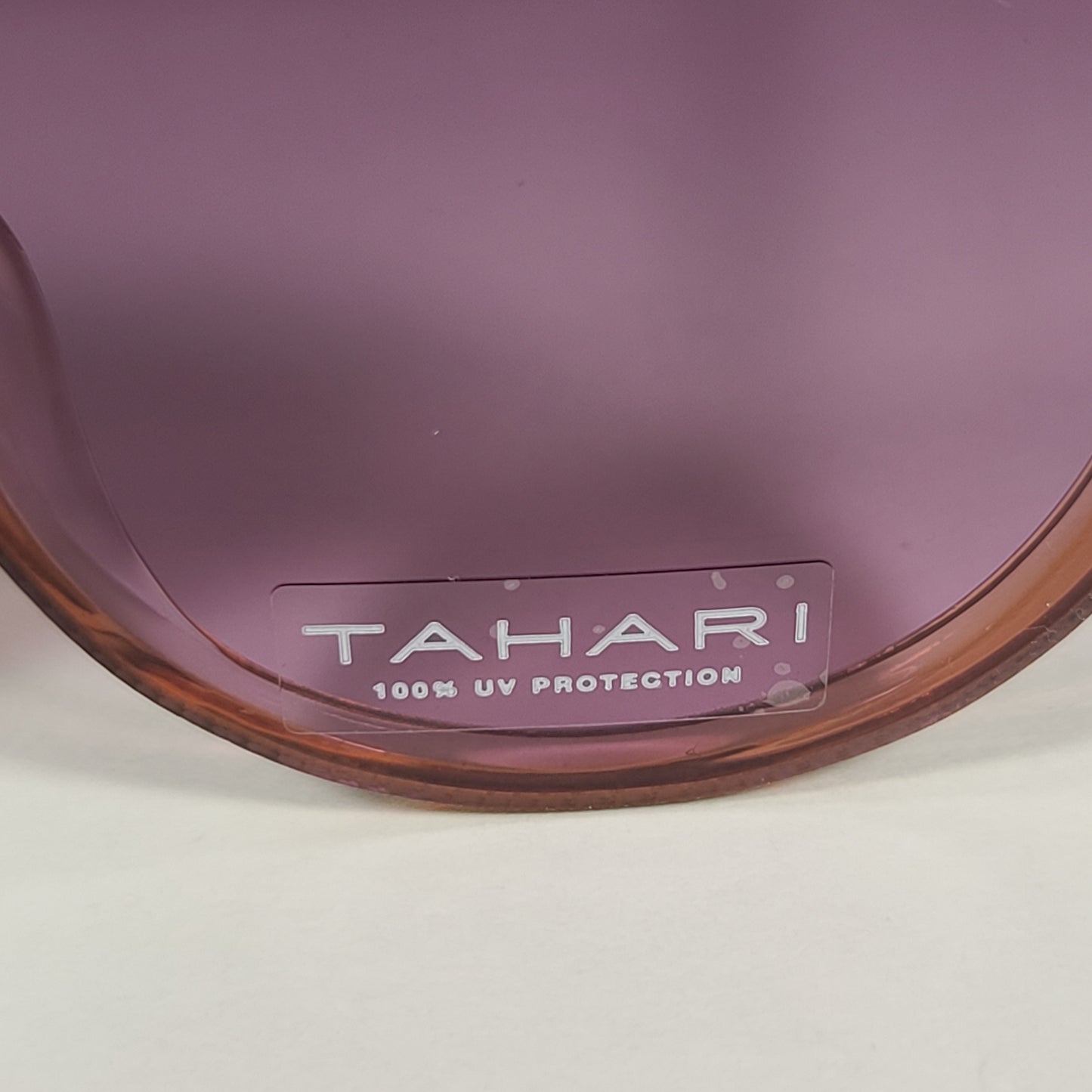 Tahari Butterfly Oversize Rimless Sunglasses Berry And Black Pink Lens TH778 BRY - Sunglasses