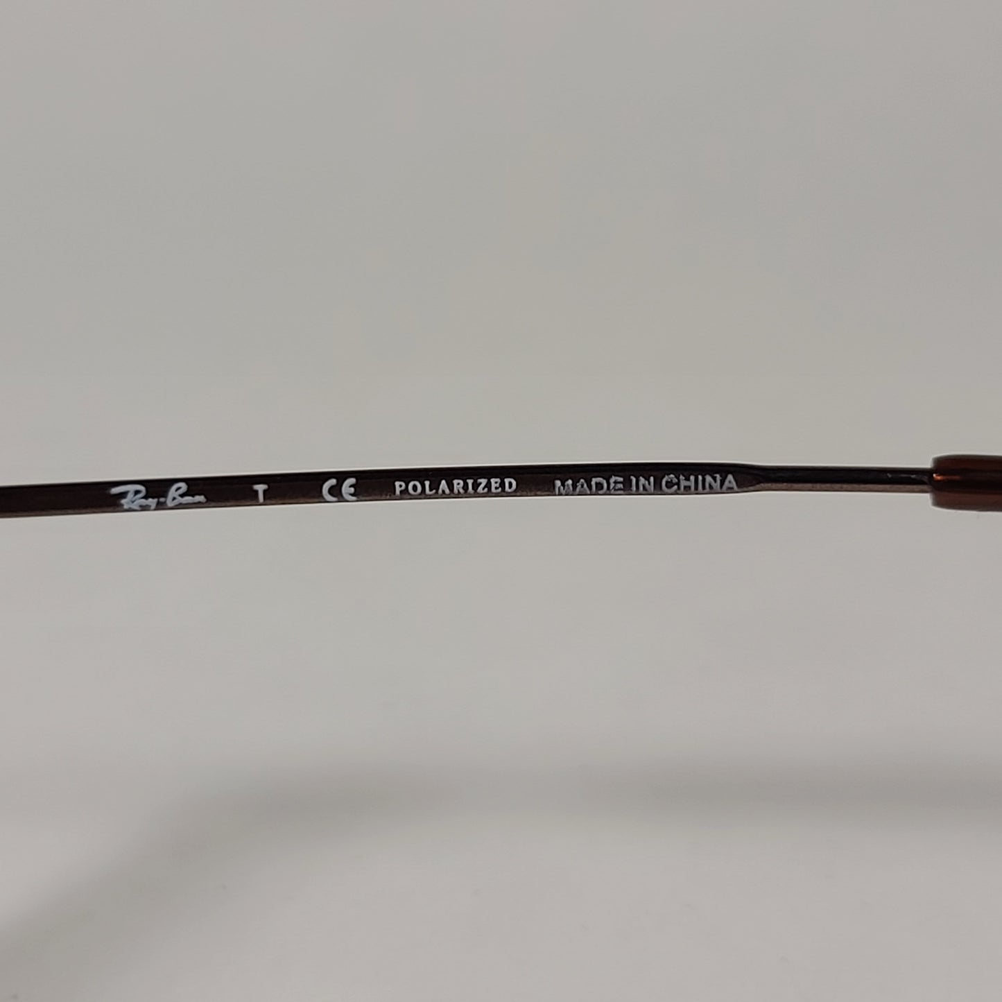 Ray-Ban Polarized Highstreet Aviator Sunglasses Brown Metal Frame Brown Lens RB3267 014/83 - Sunglasses