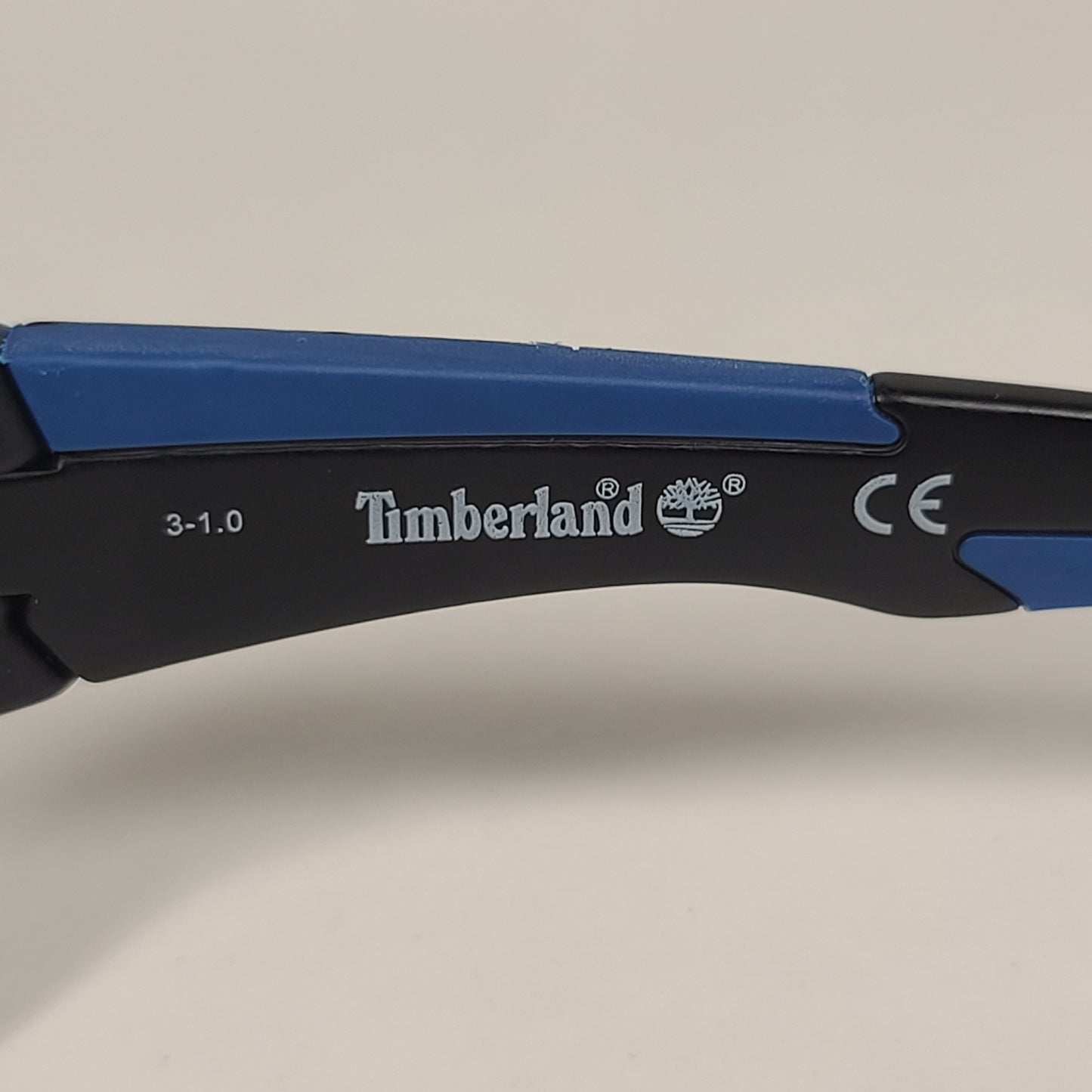 Timberland Sport Wrap Sunglasses Matte Black And Blue With Gray Lens TB7150 02A - Sunglasses