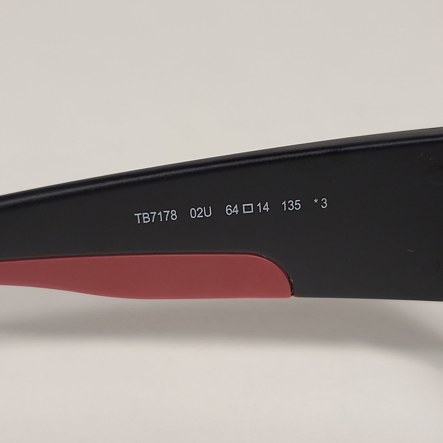 Timberland Wrap Sunglasses Matte Black Burnt Orange Frame Orange Mirror Lens TB7178 02U - Sunglasses