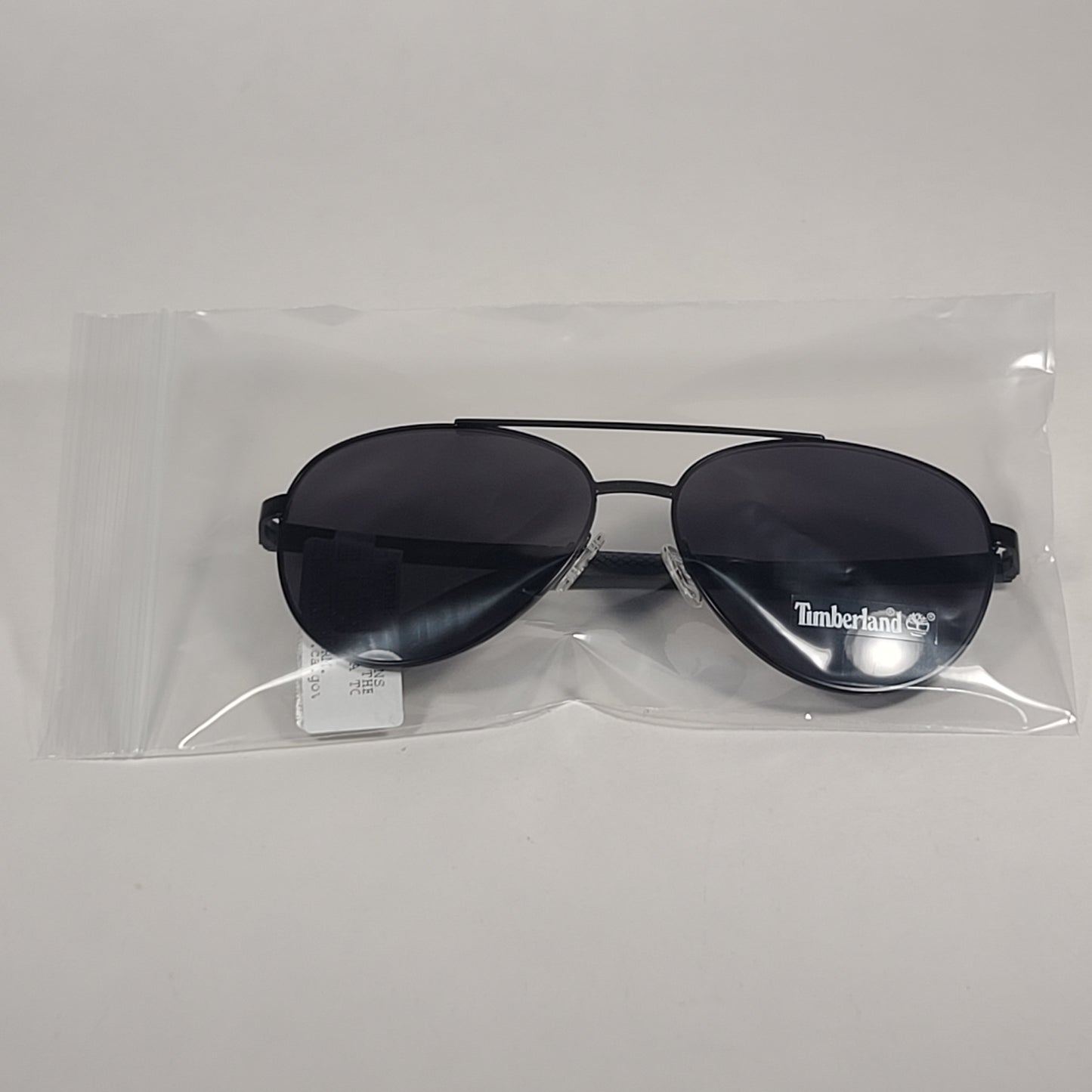 Timberland Aviator Sunglasses Black Metal Frame Gray Lens TB7210 02A - Sunglasses