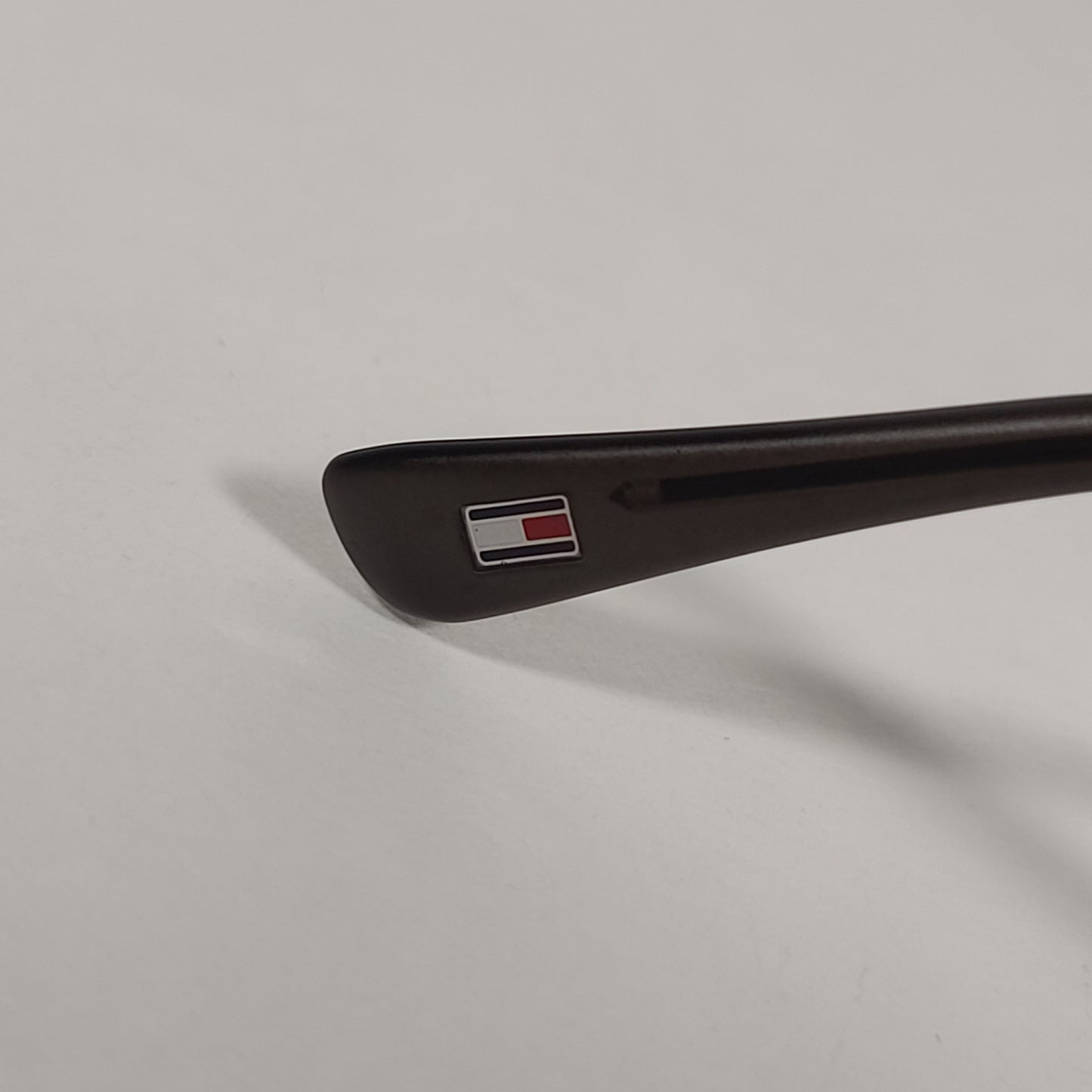 Tommy Hilfiger Vance Rectangular Sunglasses Black Gray Frame Gray Tinted Lens VANCE MM OM205 - Sunglasses