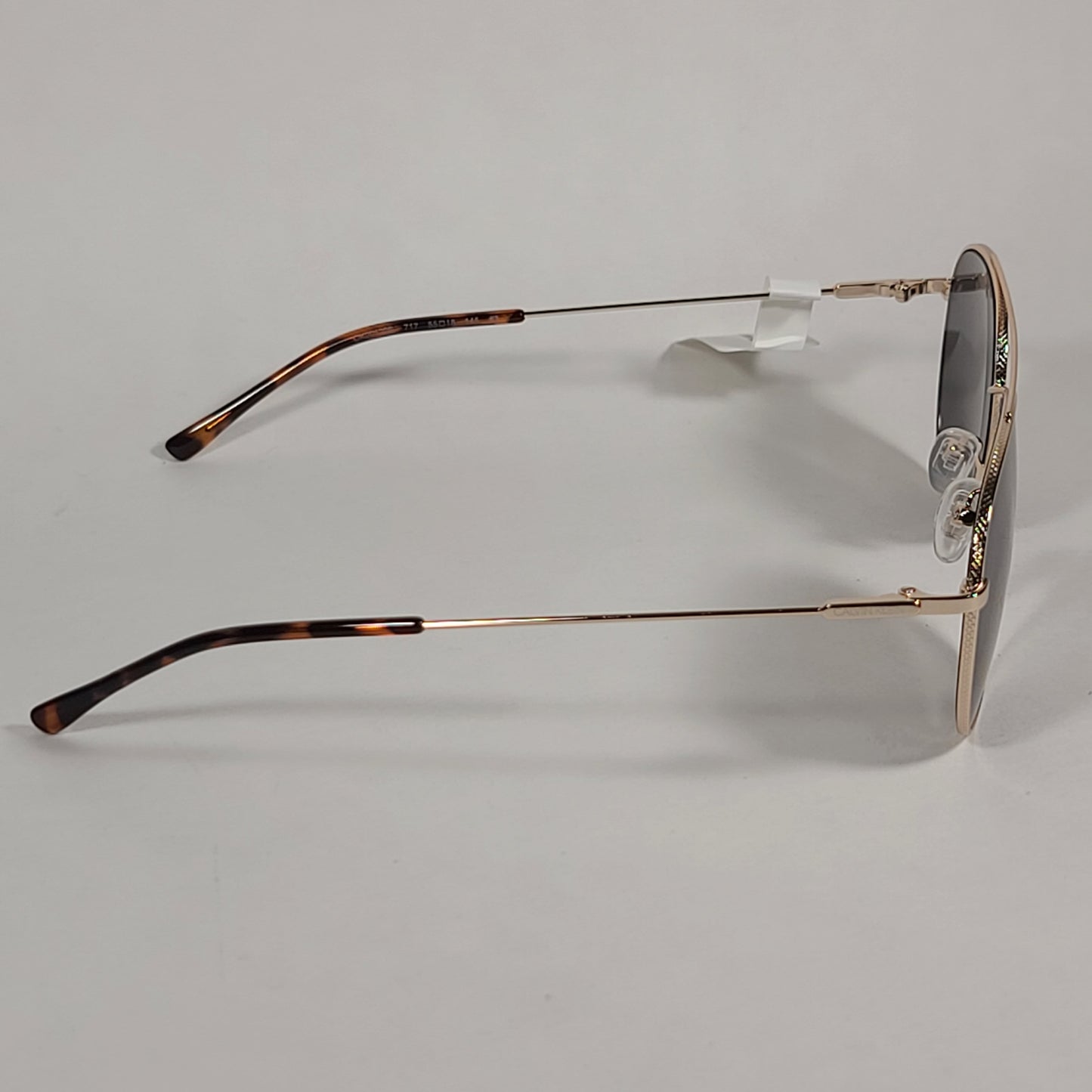 Calvin Klein CK20120S 717 Aviator Pilot Sunglasses Gold Frame Green Tinted Lens - Sunglasses