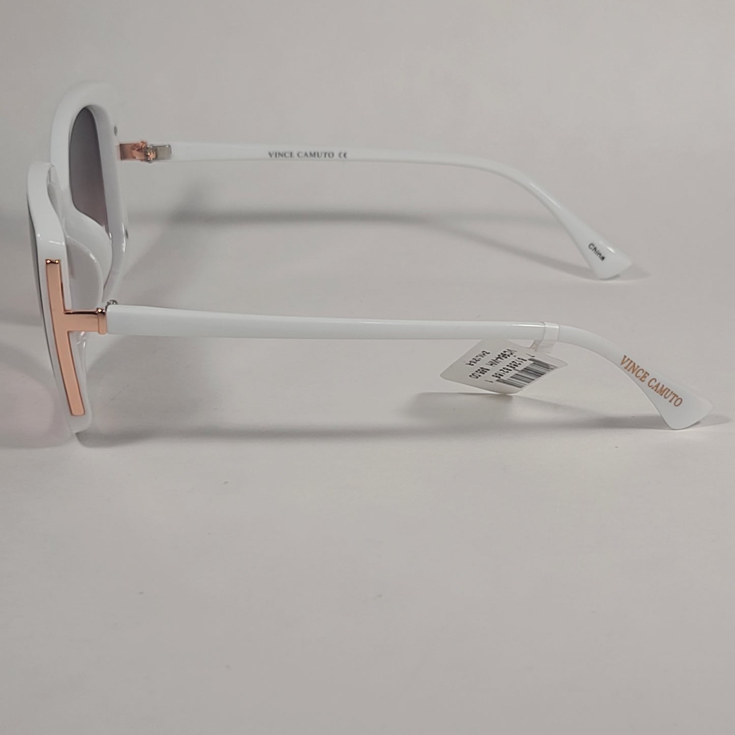 Vince Camuto Cat Eye Square Sunglasses White Frame Pink Gradient Lens VC964 WH - Sunglasses