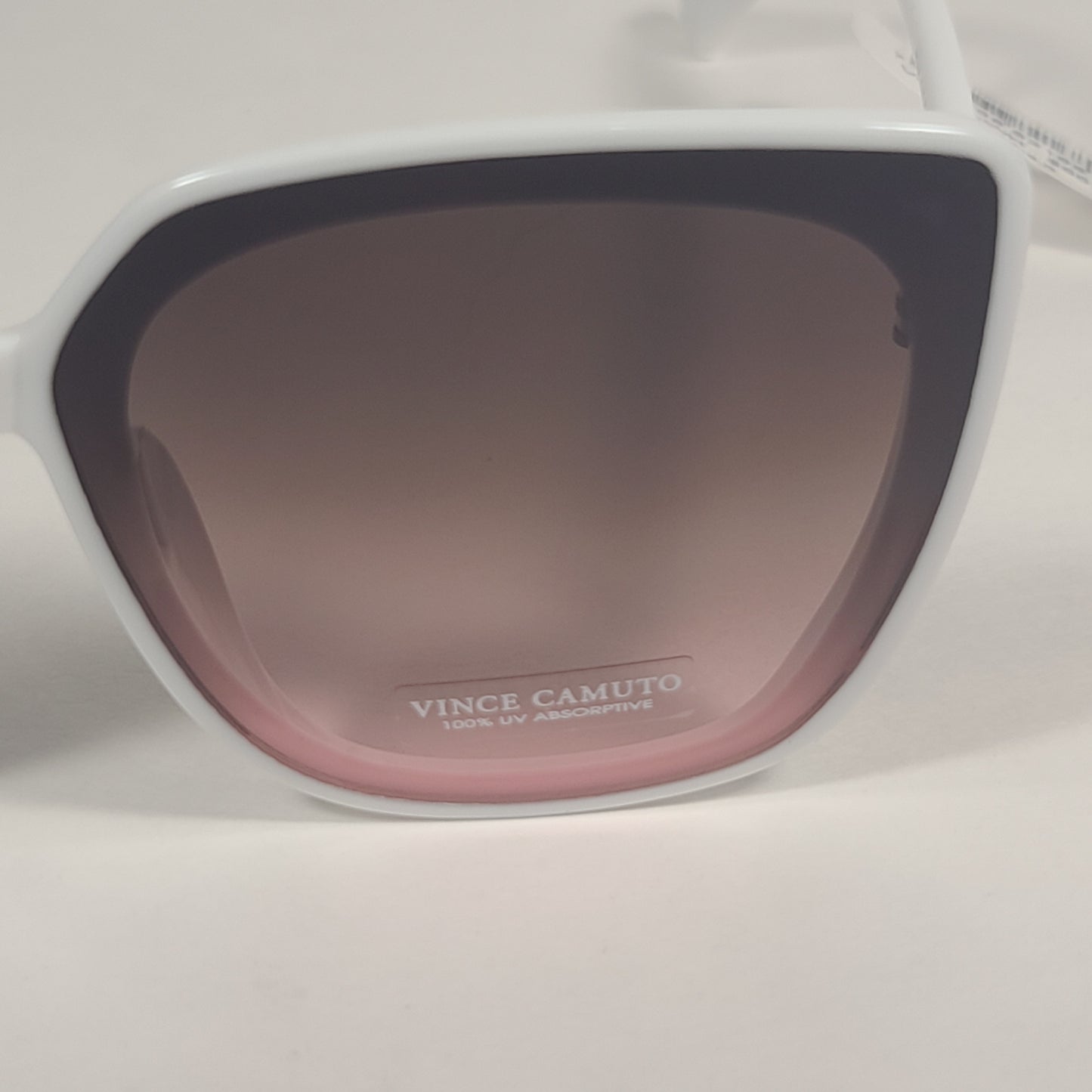 Vince Camuto Cat Eye Square Sunglasses White Frame Pink Gradient Lens VC964 WH - Sunglasses