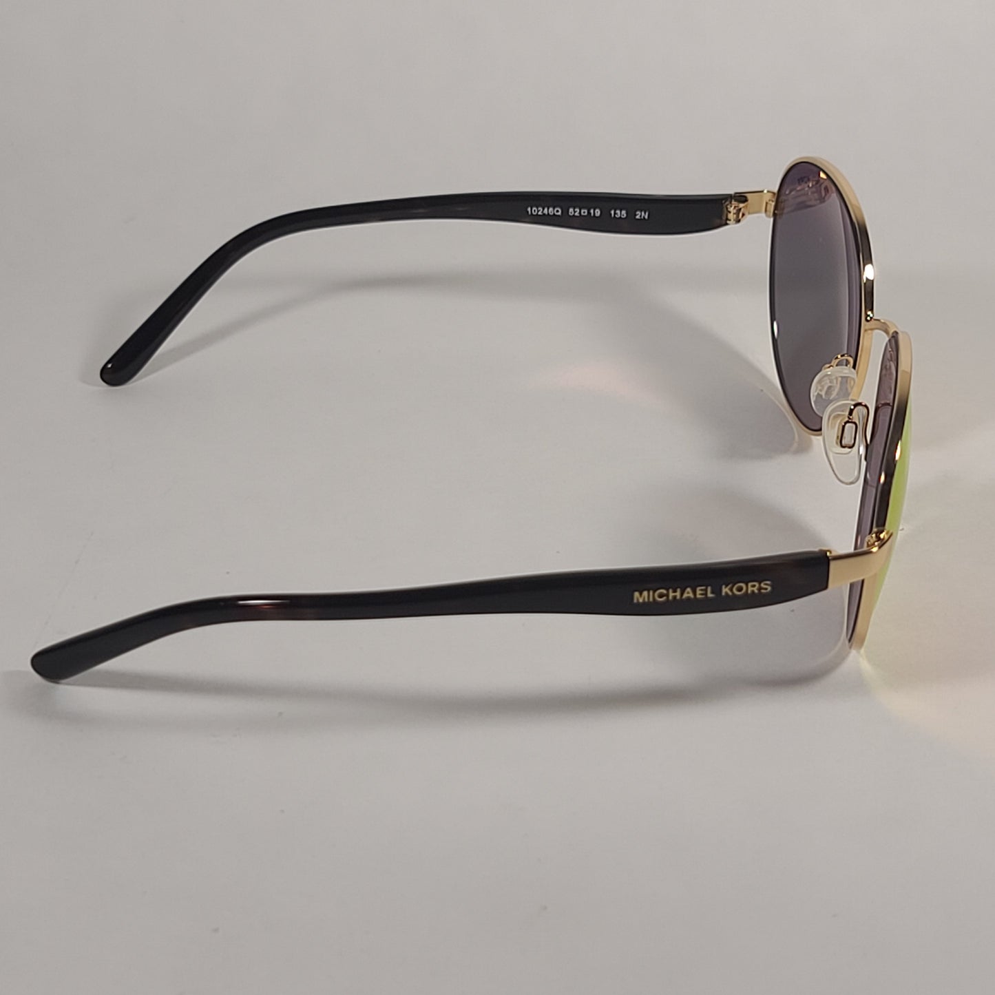 Michael Kors Sadie III Round Sunglasses Tortoise Frame Orange Mirror Lens MK1007 10246Q - Sunglasses