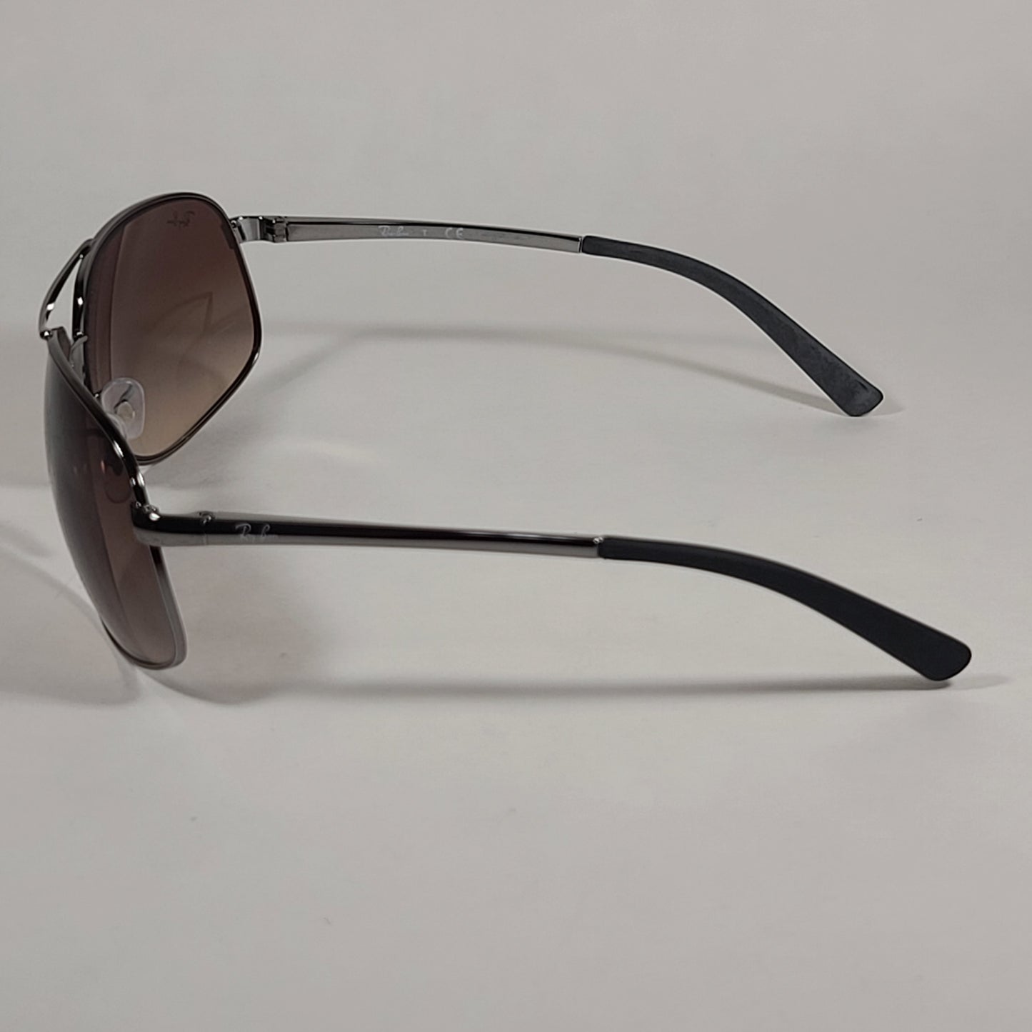 Ray-Ban RB3387 004/13 Pilot Sunglasses Gunmetal Gray Frame Brown Gradient Lens - Sunglasses