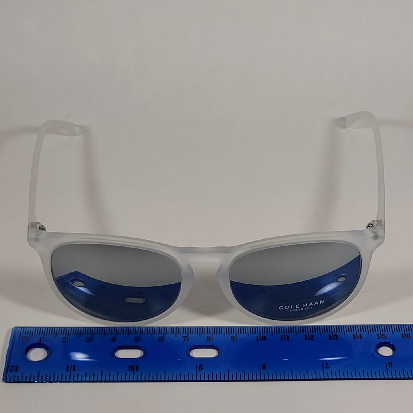 Cole Haan CH8502 971 Polarized Key Hole Sunglasses Matte Crystal Gradient Mirror Lens - Sunglasses