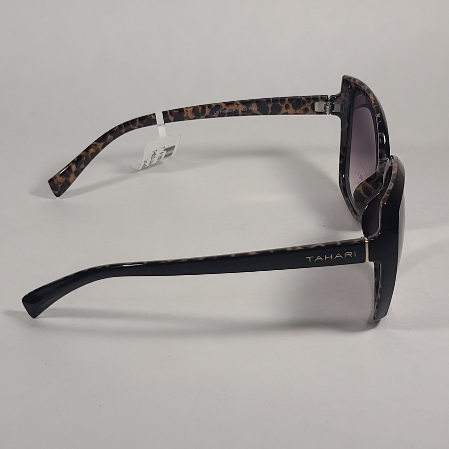 Tahari Butterfly Sunglasses Black / Animal Print Frame Gray Gradient Lens TH805 OXAN - Sunglasses