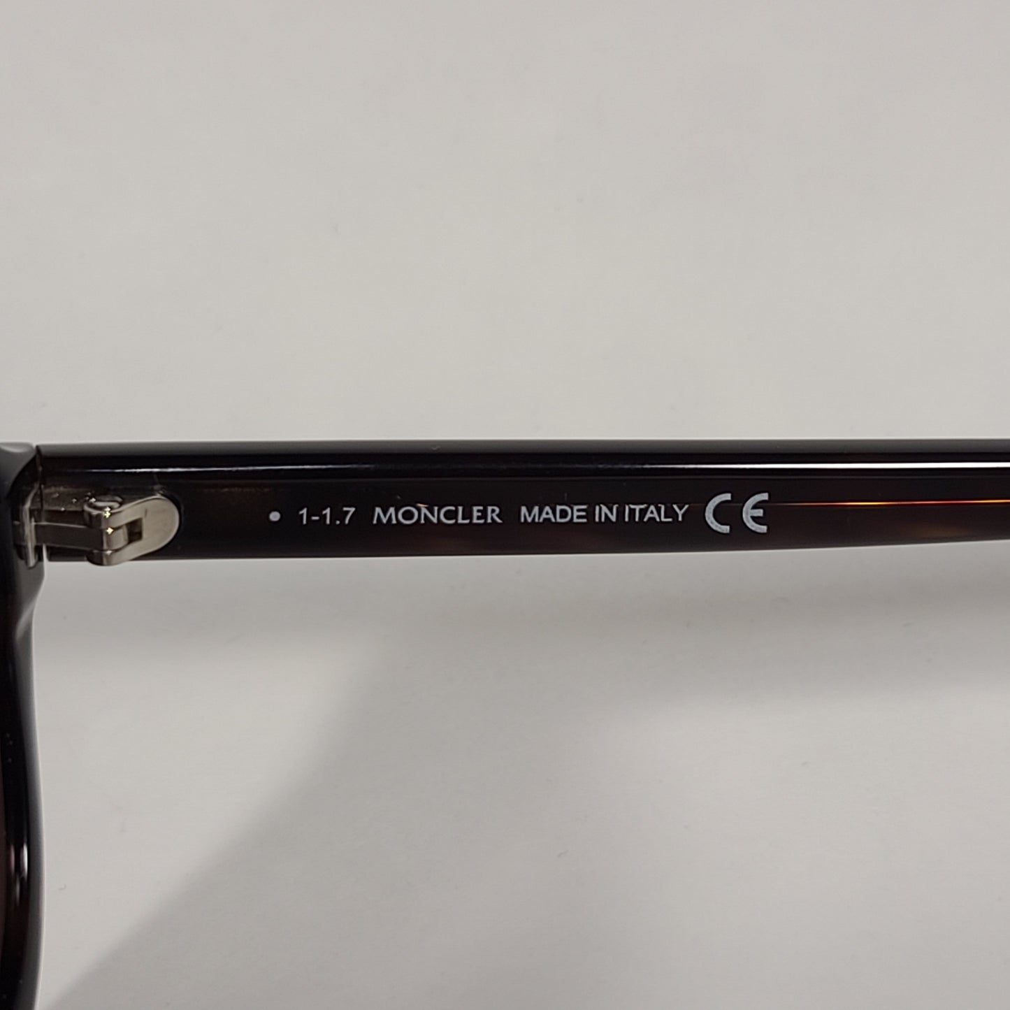 Moncler Aviator Sunglasses Dark Havana Brown Frame Gold Tint Lens ML0043 52C - Sunglasses