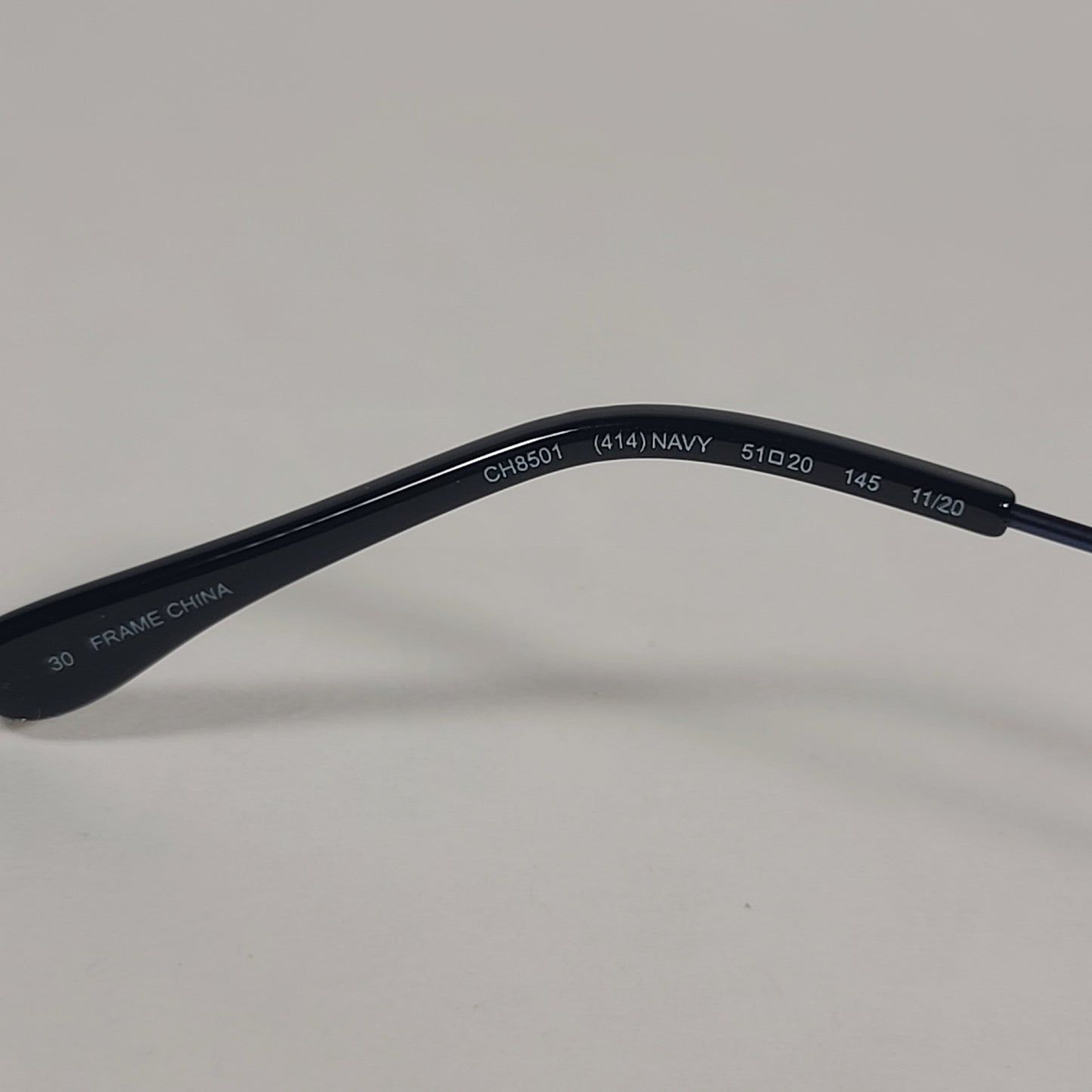 Cole Haan CH8501 414 Polarized Hexagon Sunglasses Navy Blue Smoke Gradient Lens - Sunglasses