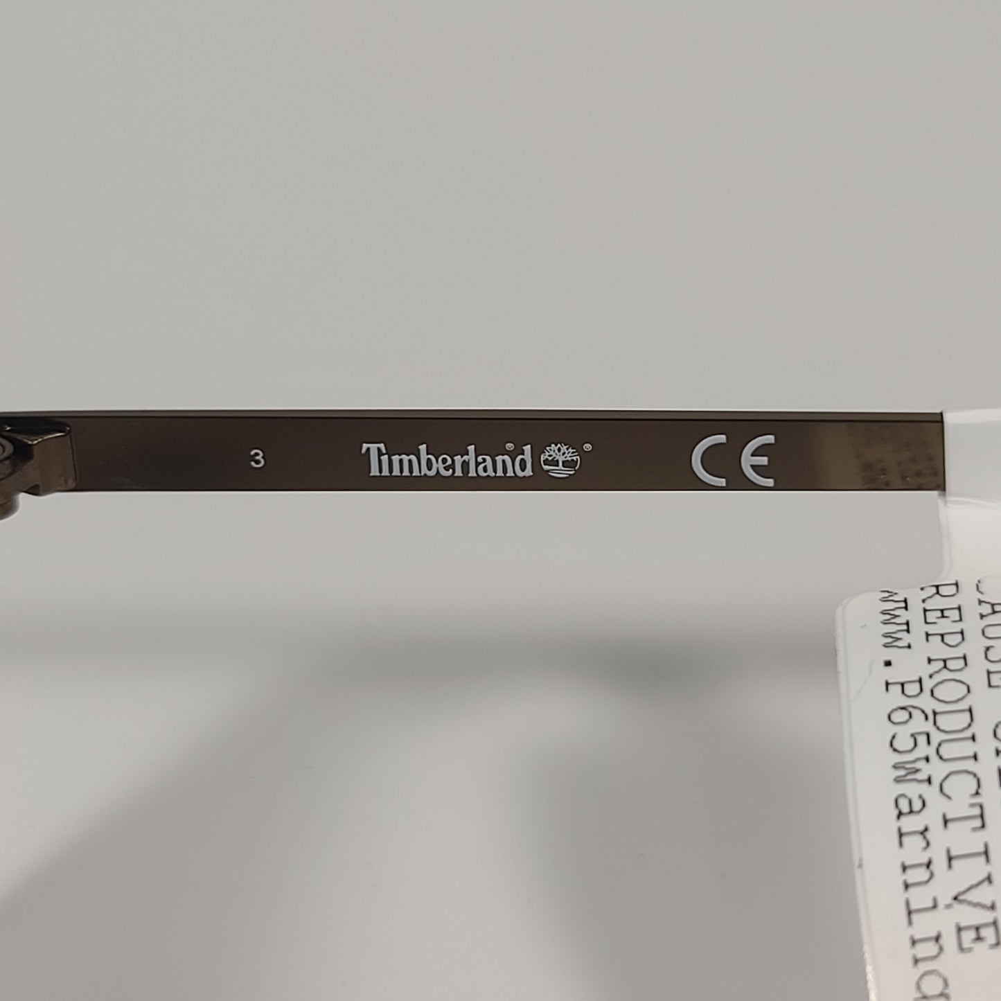 Timberland Rectangle Sunglasses Light Brown Metal Frame Lens TB7175 46F
