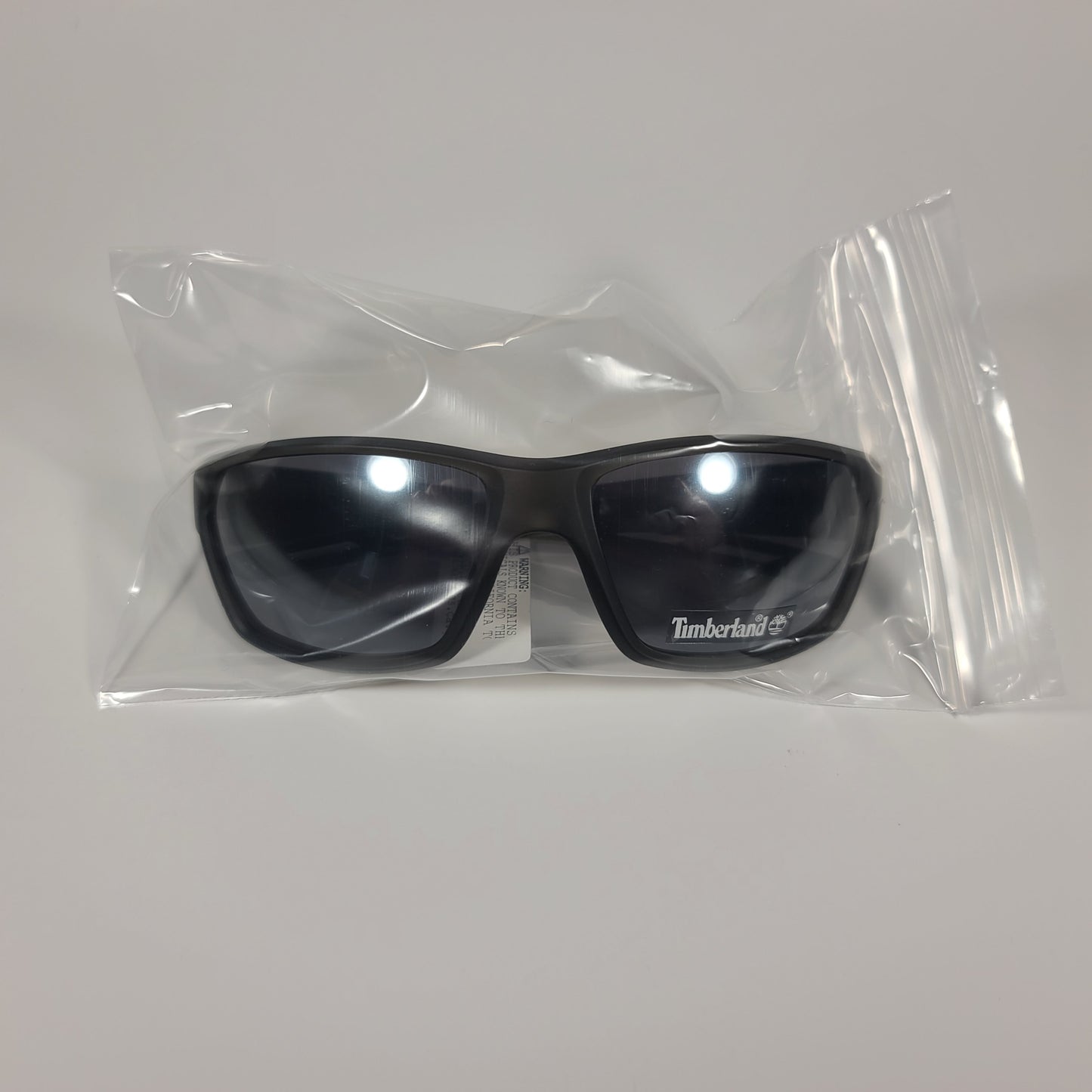 Timberland Wrap Sunglasses Matte Gray Frame Gray Tinted Lens TB7236 02C - Sunglasses