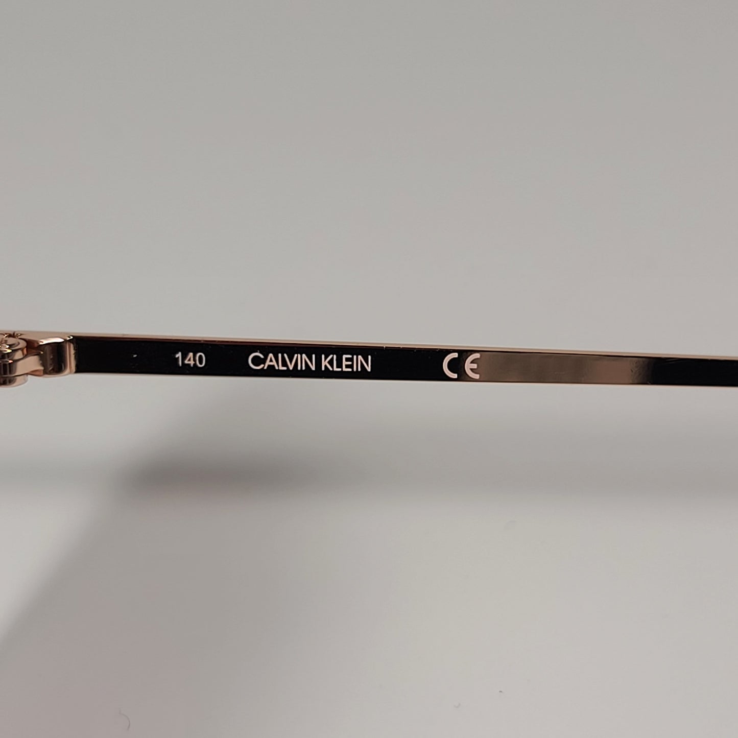Calvin Klein Half Rim Aviator Sunglasses CK20121S 780 ROSE GOLD Frame And Lens - Sunglasses