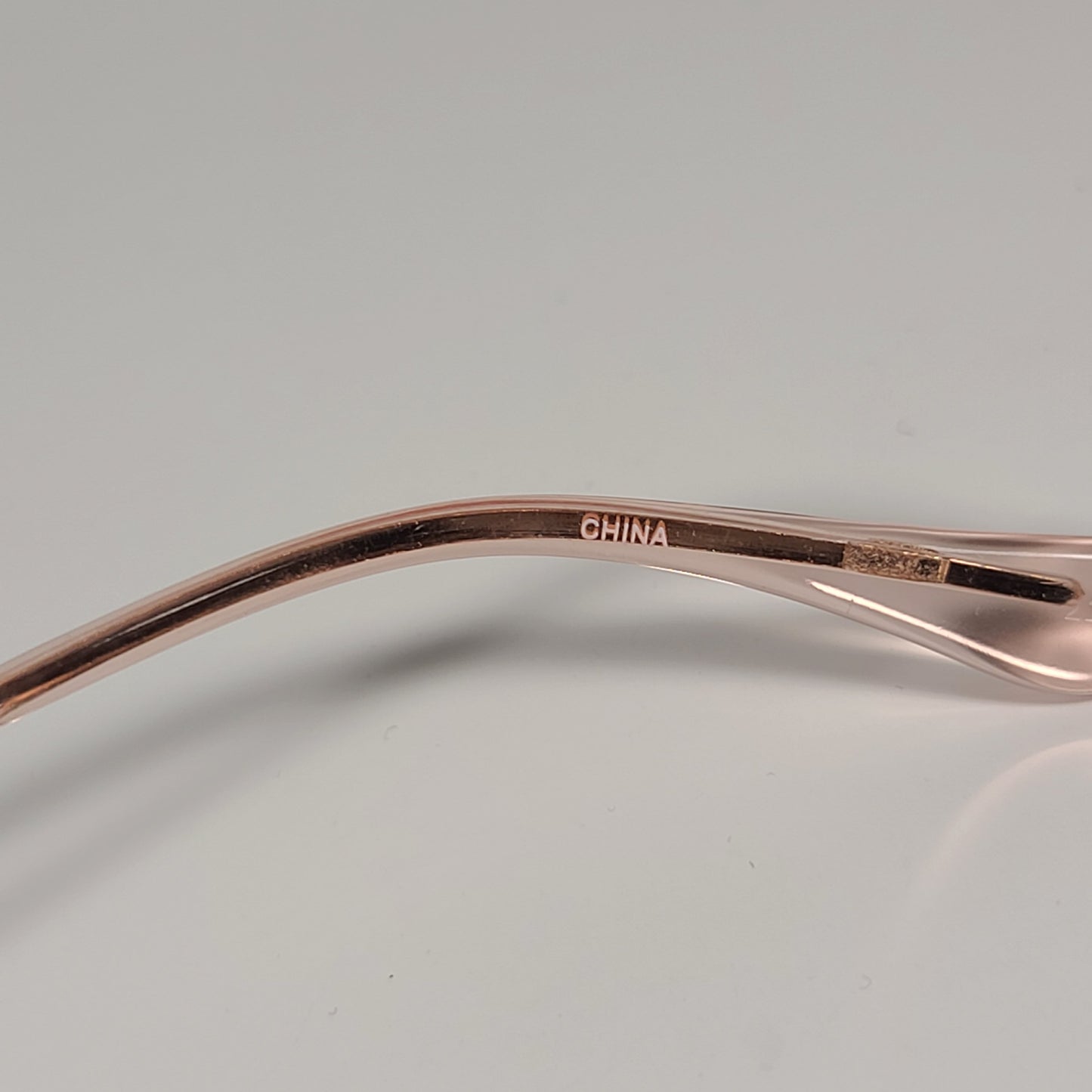 Calvin Klein Half Rim Aviator Sunglasses CK20121S 780 ROSE GOLD Frame And Lens - Sunglasses