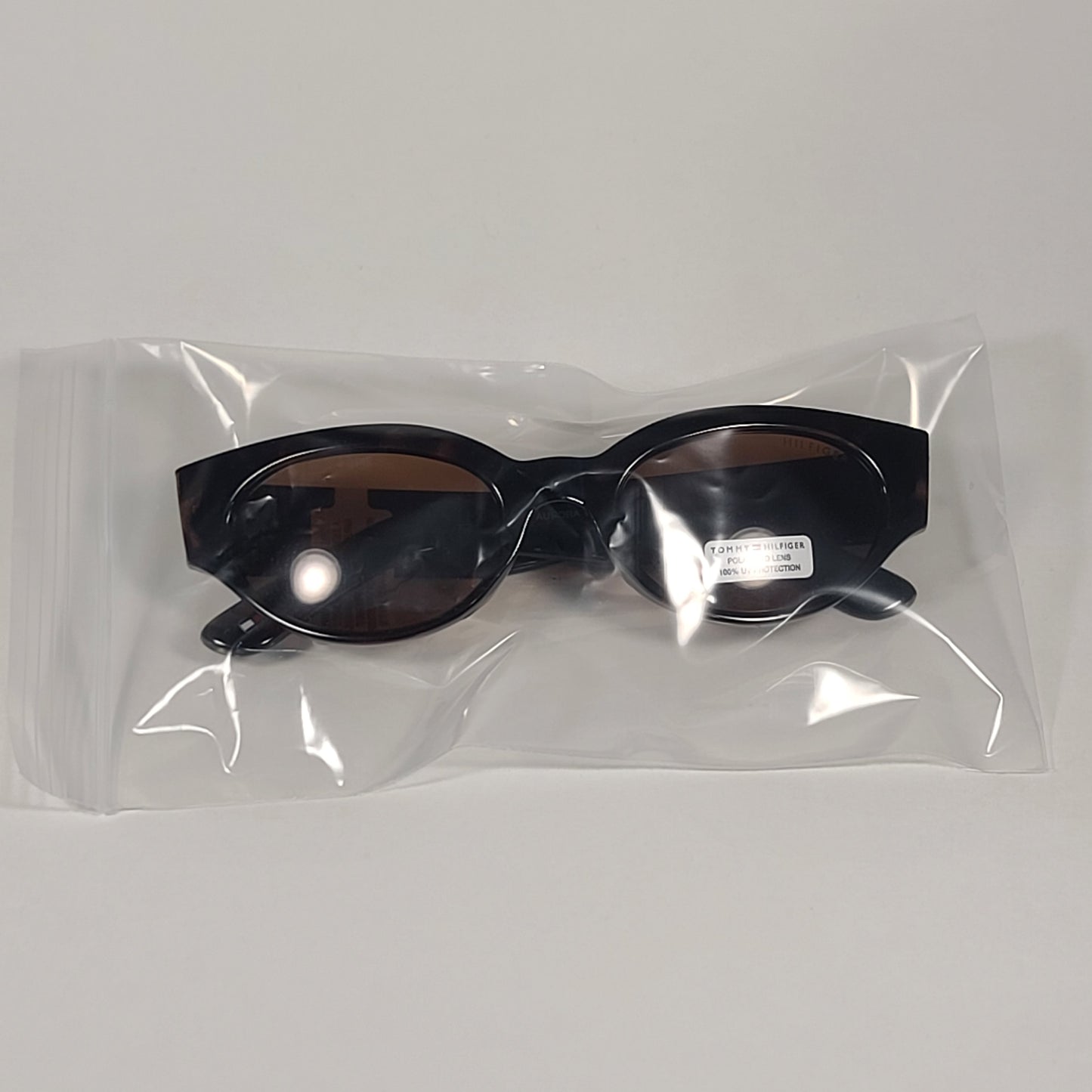 Tommy Hilfiger Polarized Cat Eye Geometric Sunglasses Brown Tortoise Frame Brown Lens AURORA WP OL493P - Sunglasses