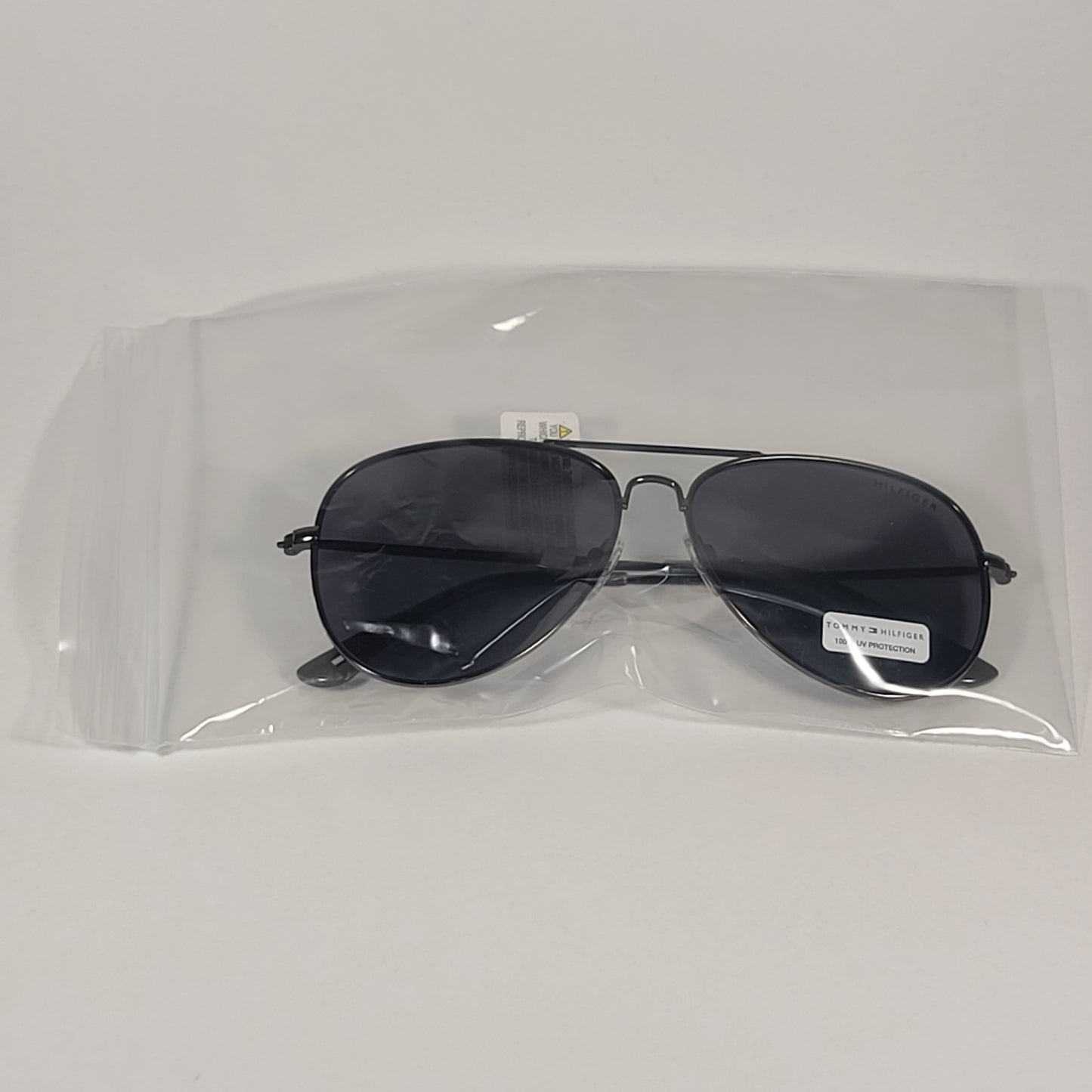 Tommy Hilfiger Simon Aviator Sunglasses Gunmetal Frame Gray Lens SIMON MM OM514 - Sunglasses