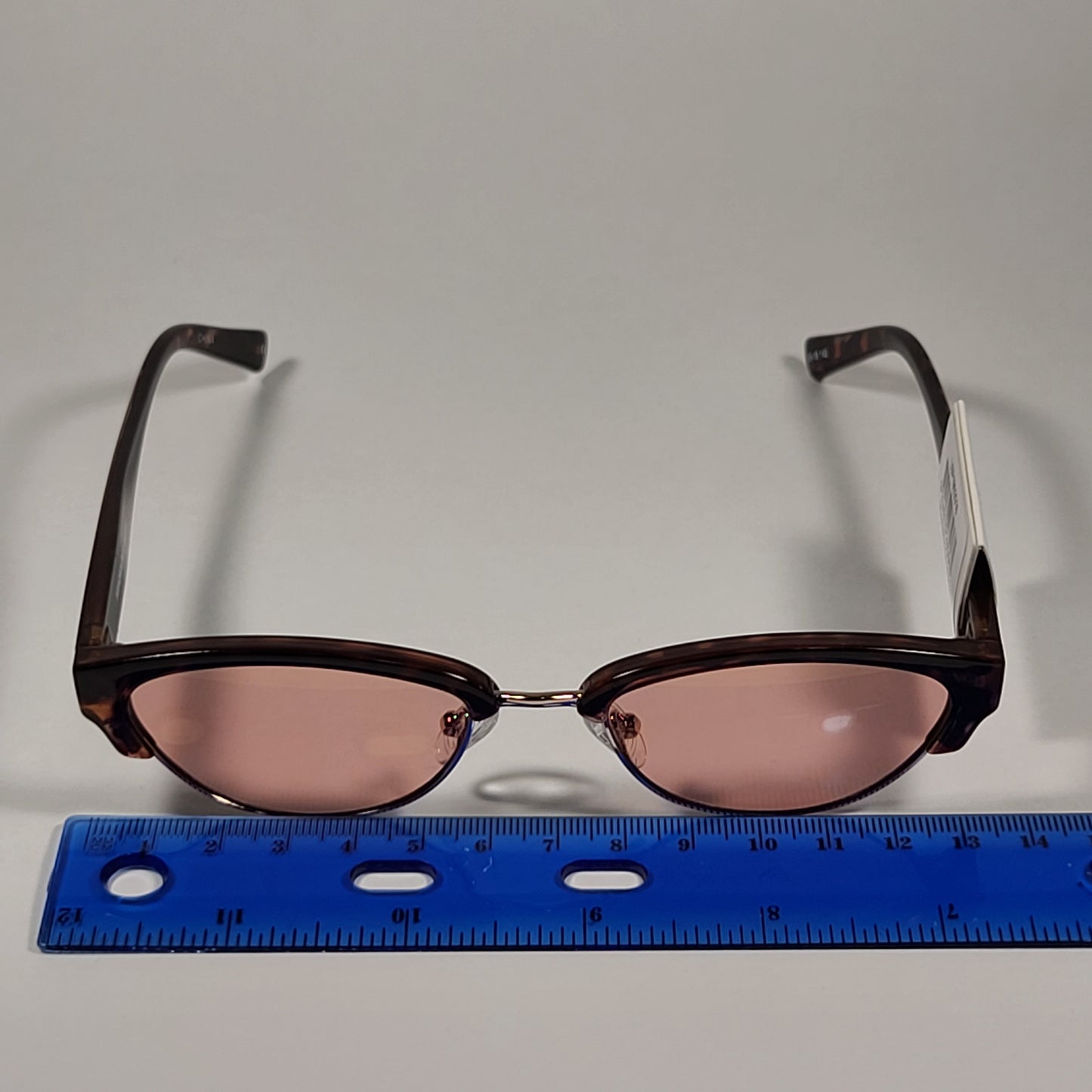 Le Specs Squadron LSP1902018 Cat Eye Sunglasses Brown Tortoise And Gold Frame Pink Lens - Sunglasses