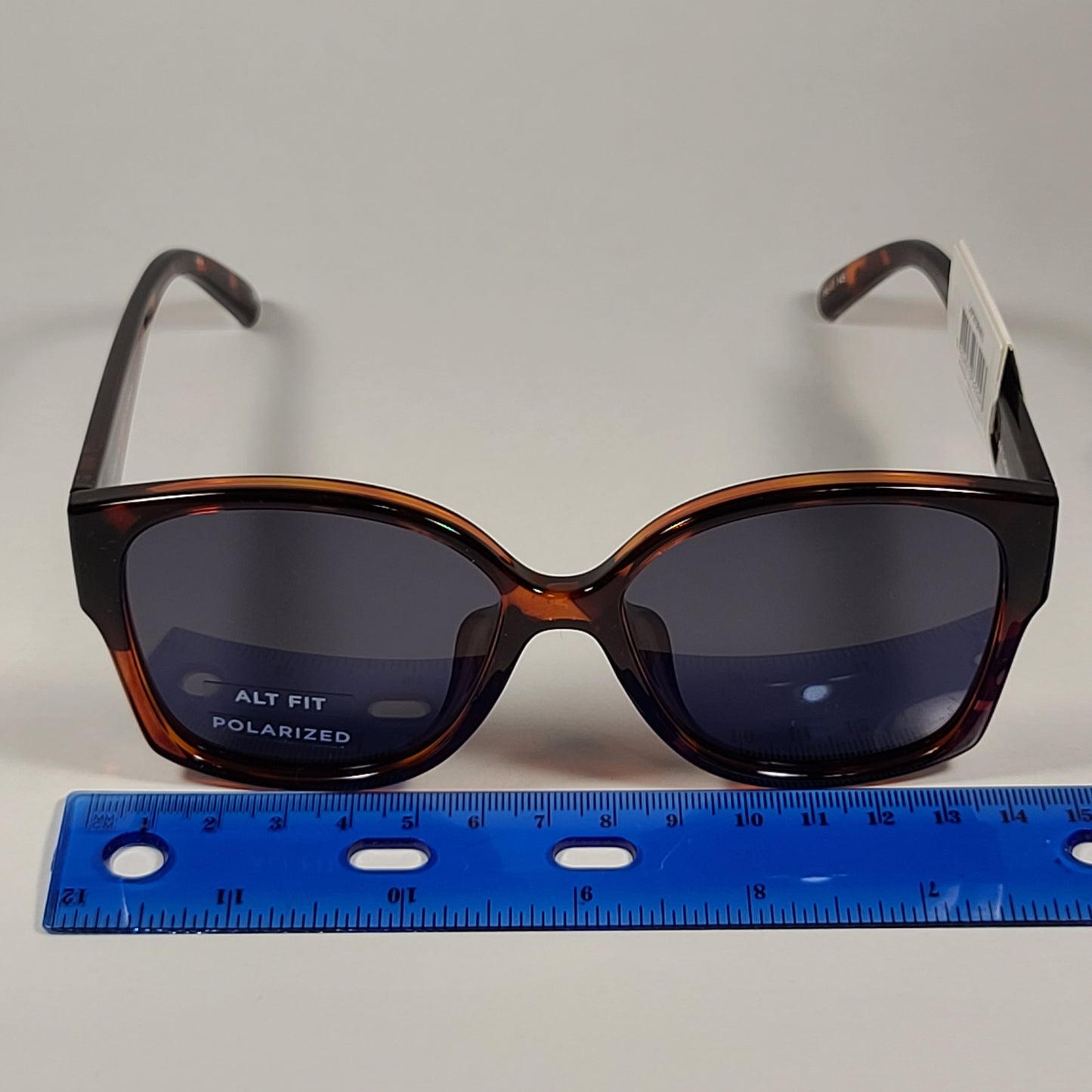 Le Specs Athena Oversized Alt Fit Polarized Sunglasses Brown Toffee Tortoise Gray Lens LAF2028401 - Sunglasses