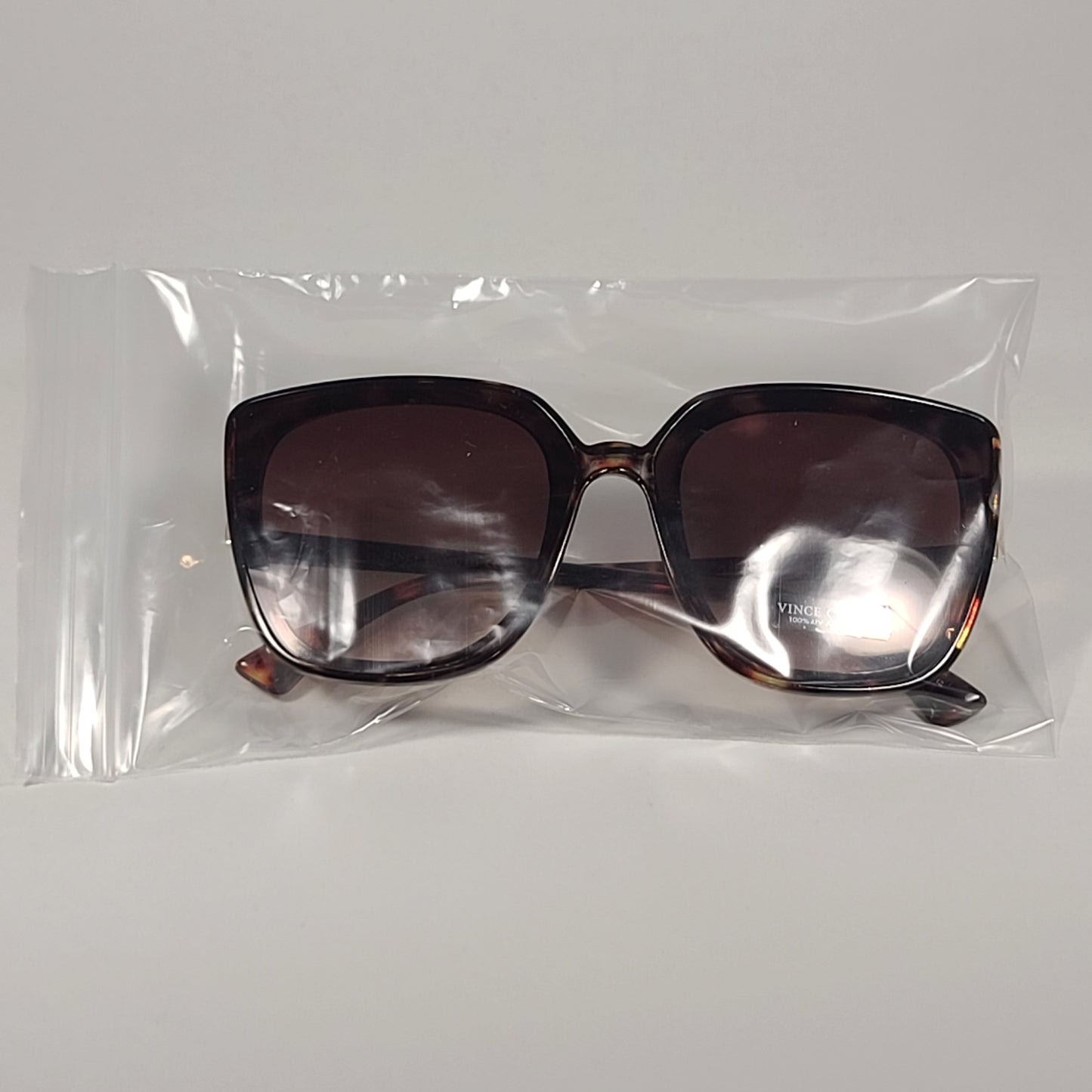 Vince Camuto Cat Eye Square Sunglasses Brown Tortoise Frame Brown Gradient Lens VC964 TS - Sunglasses