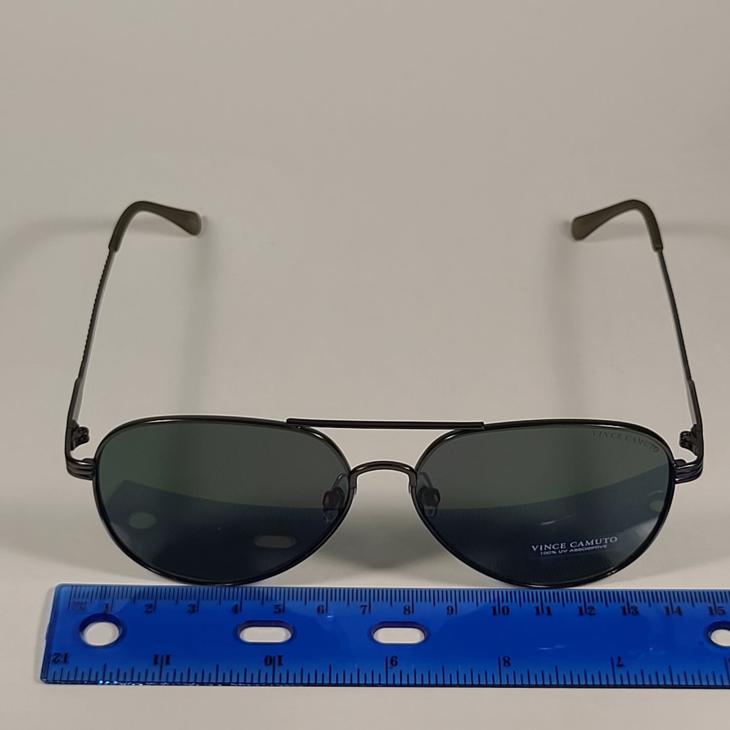 Vince Camuto Aviator Sunglasses Gunmetal Frame Green Lens VM603 GUN - Sunglasses