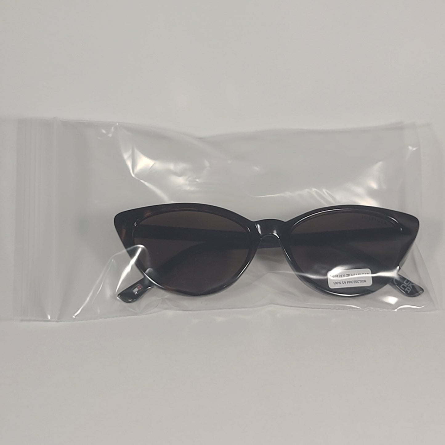 Tommy Hilfiger Liz Cat Eye Sunglasses Brown Tortoise Frame Brown Lens LIZ WP OL573 - Sunglasses