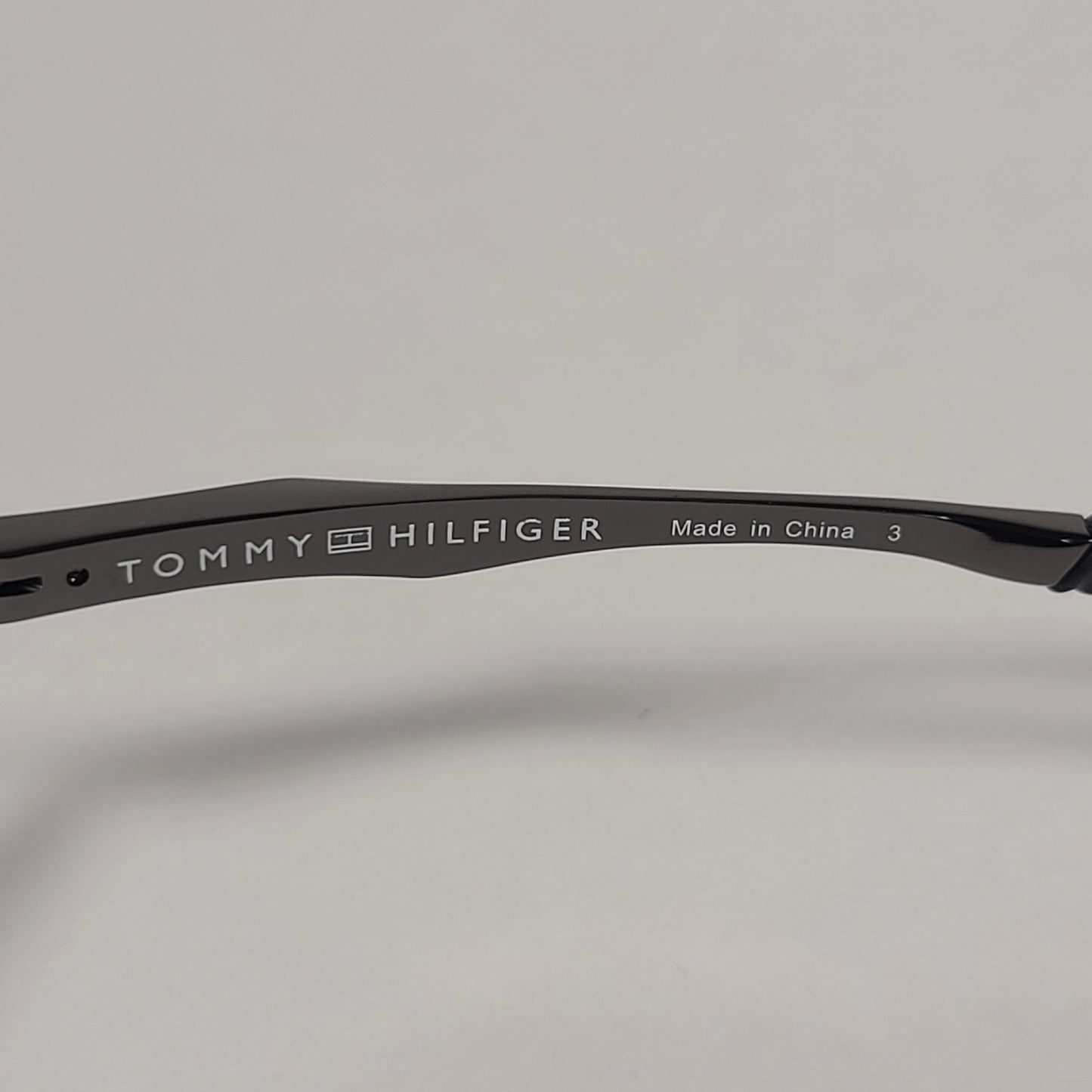 Tommy Hilfiger Roddy Rectangle Wrap Sunglasses Gunmetal Gray Frame Gray Lens RODDY MP OM606 - Sunglasses