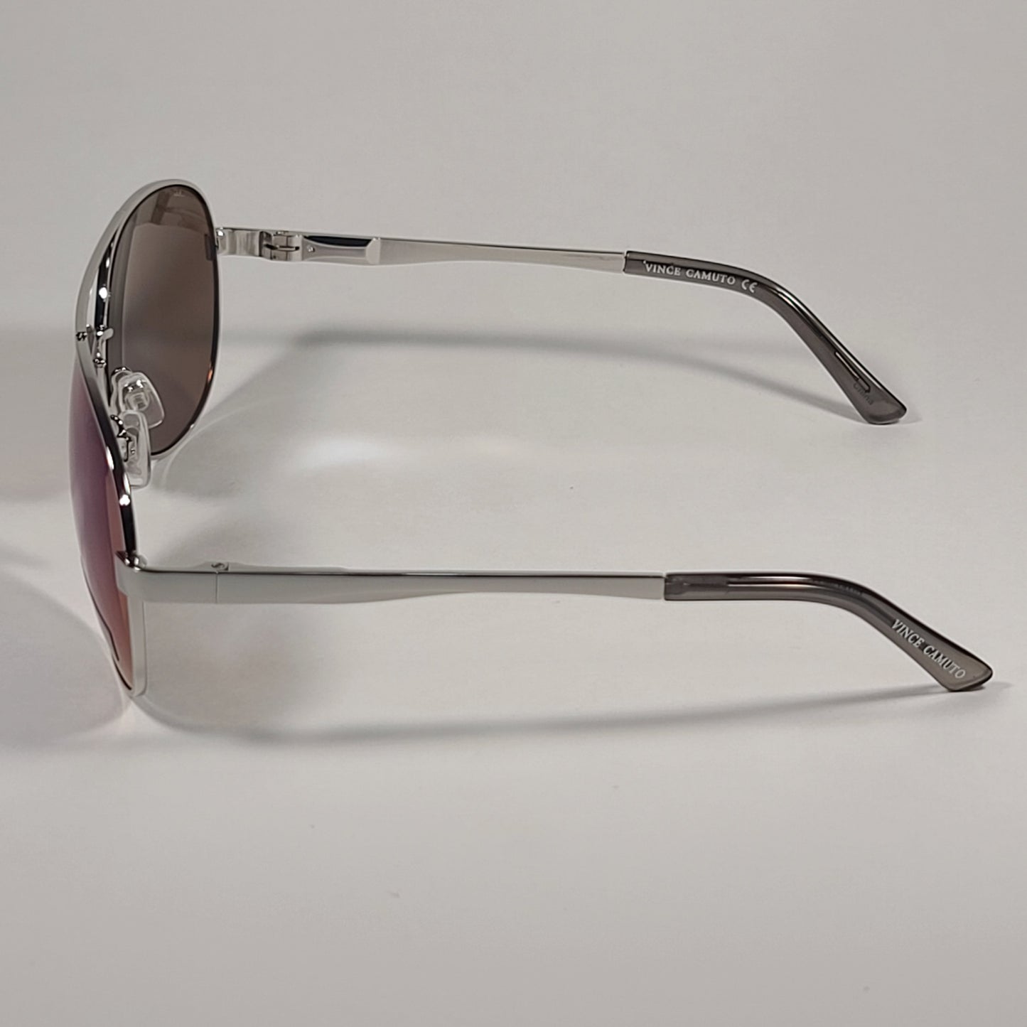 Vince Camuto Aviator Sunglasses Silver Frame Blue Violet Mirror Lens VM602 SLVGY - Sunglasses