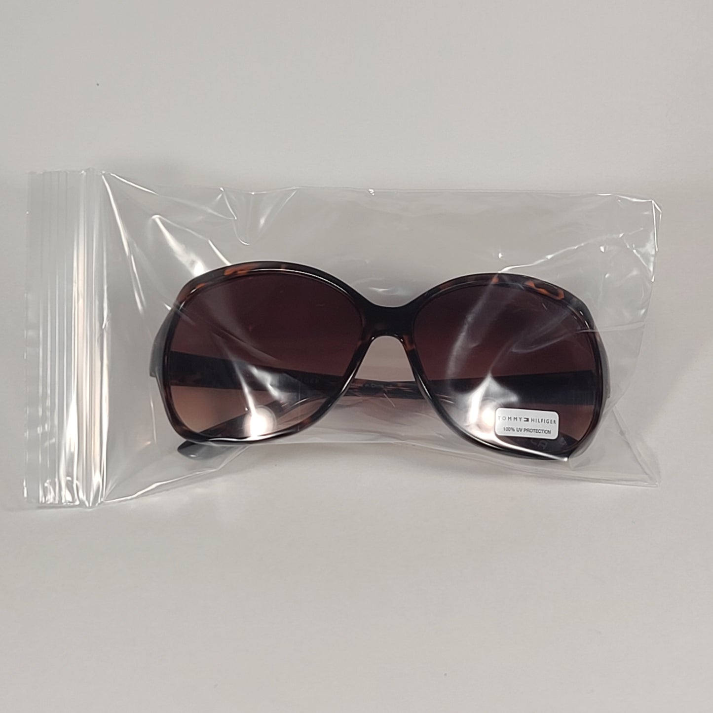 Tommy Hilfiger Belle Oversize Butterfly Sunglasses Brown Tortoise Brown Gradient Lens BELLE WP OL549 - Sunglasses